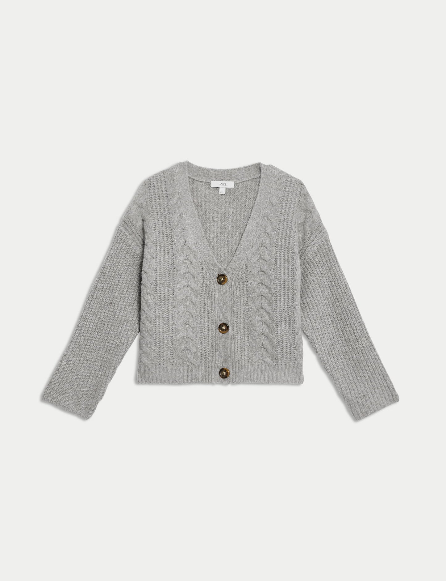 V Yaka Relaxed Fit Hırka