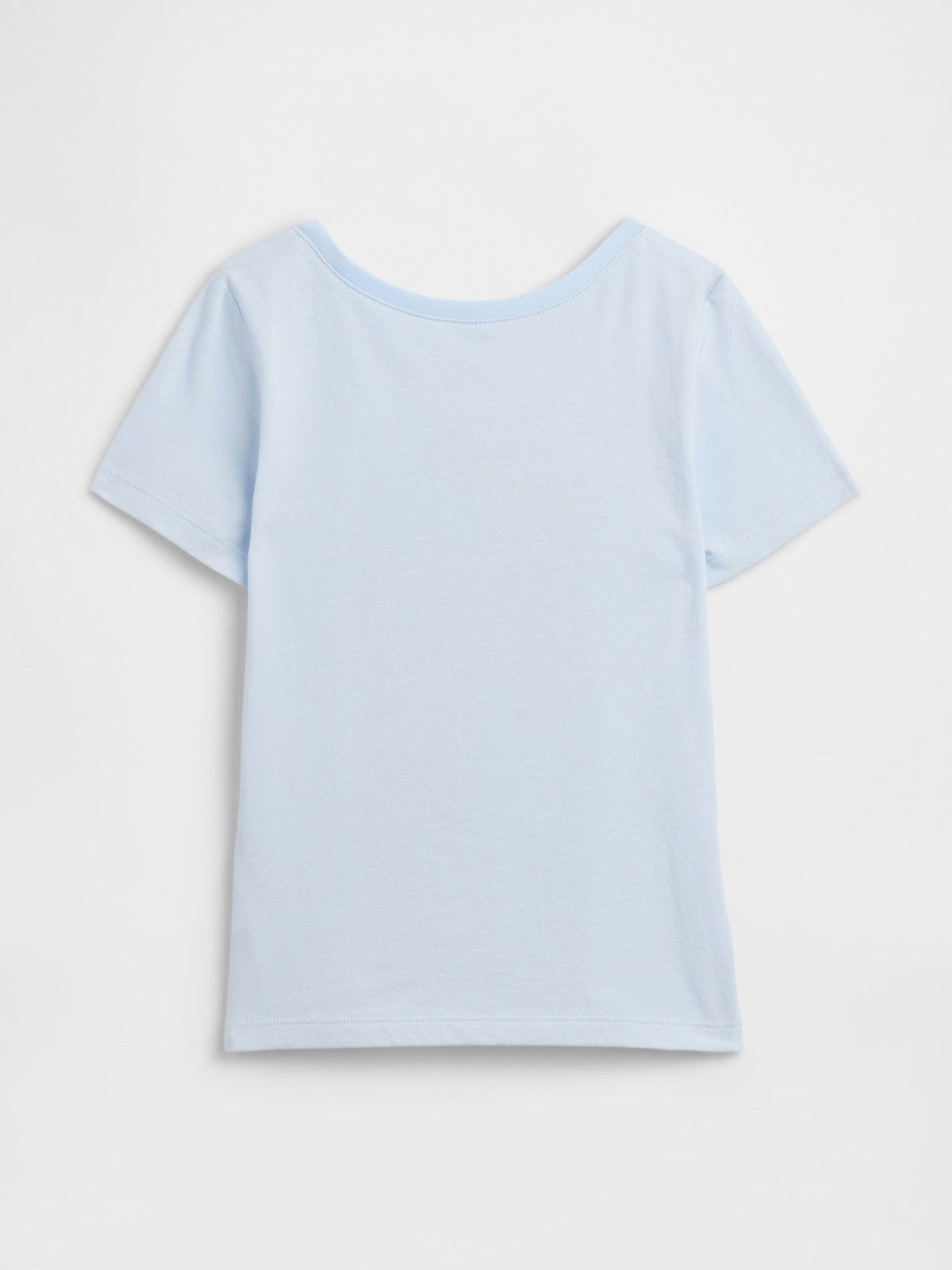 Açık Mavi Grafik Baskılı T-shirt