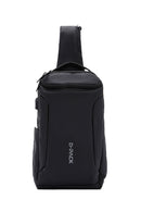 D-pack Erkek Siyah Teknolojik Kumaş Çapraz Çanta