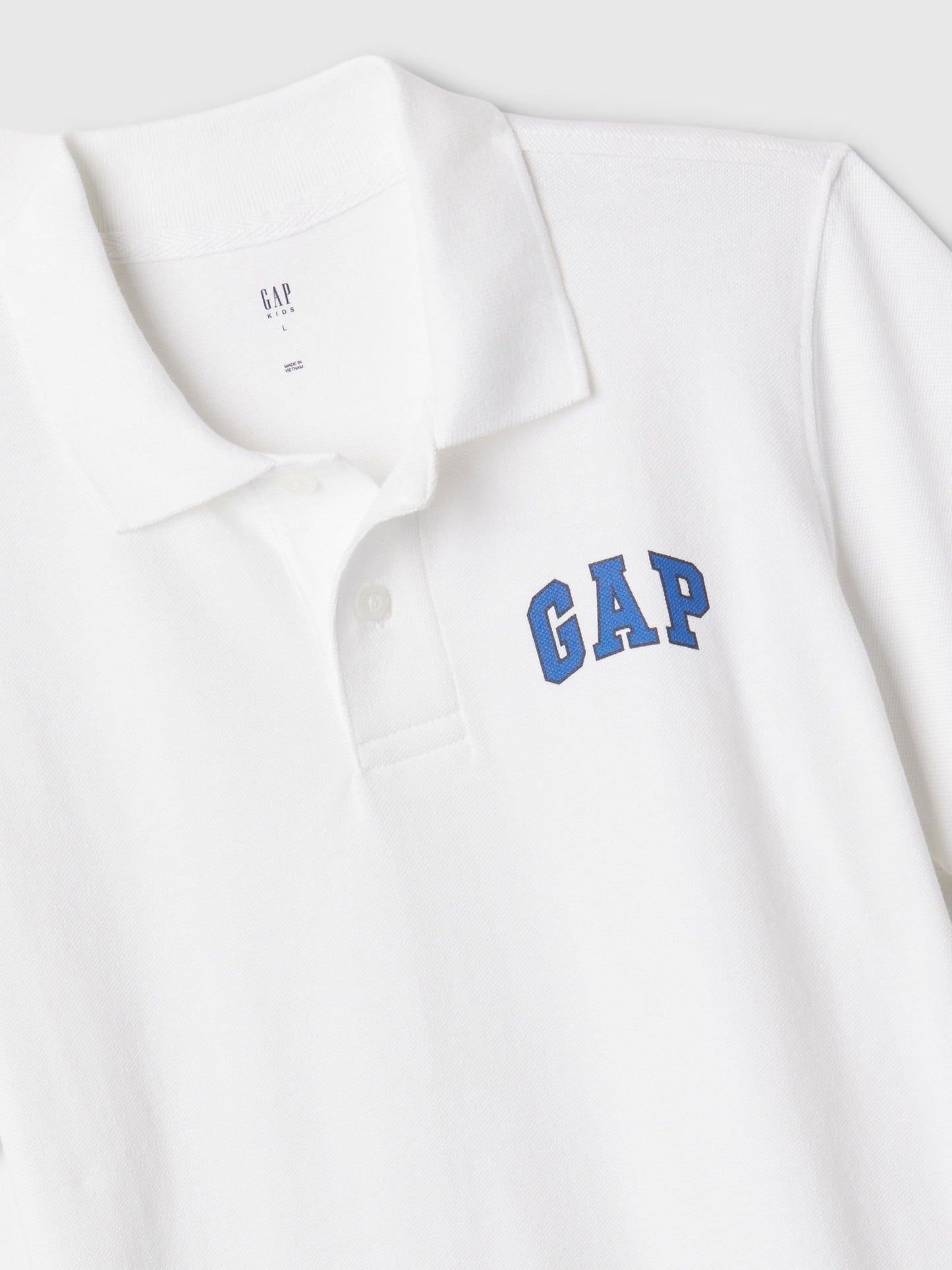 Beyaz Gap Logo Polo Yaka T-shirt