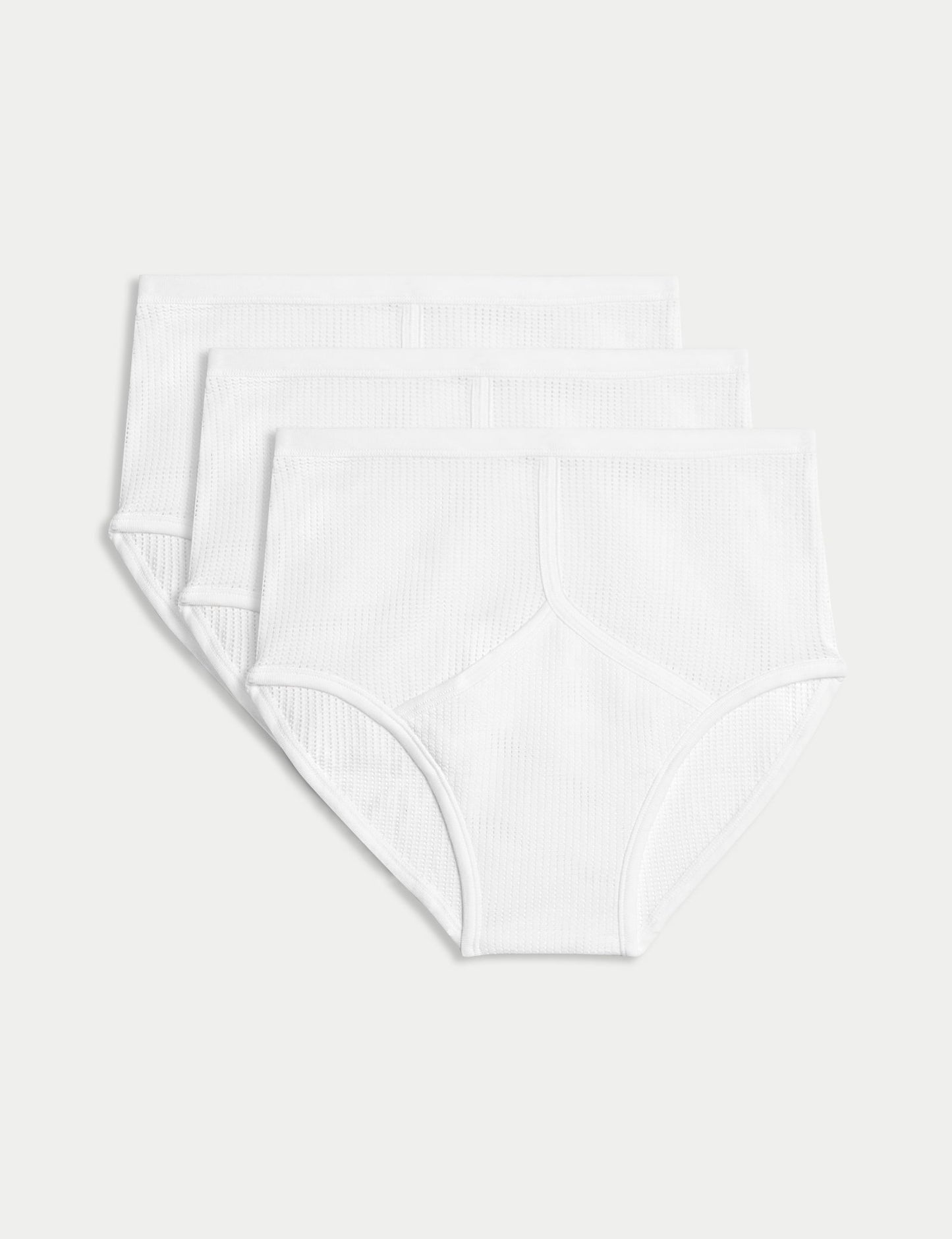 3’lü Saf Pamuklu Staynew Yüksek Bel Briefs