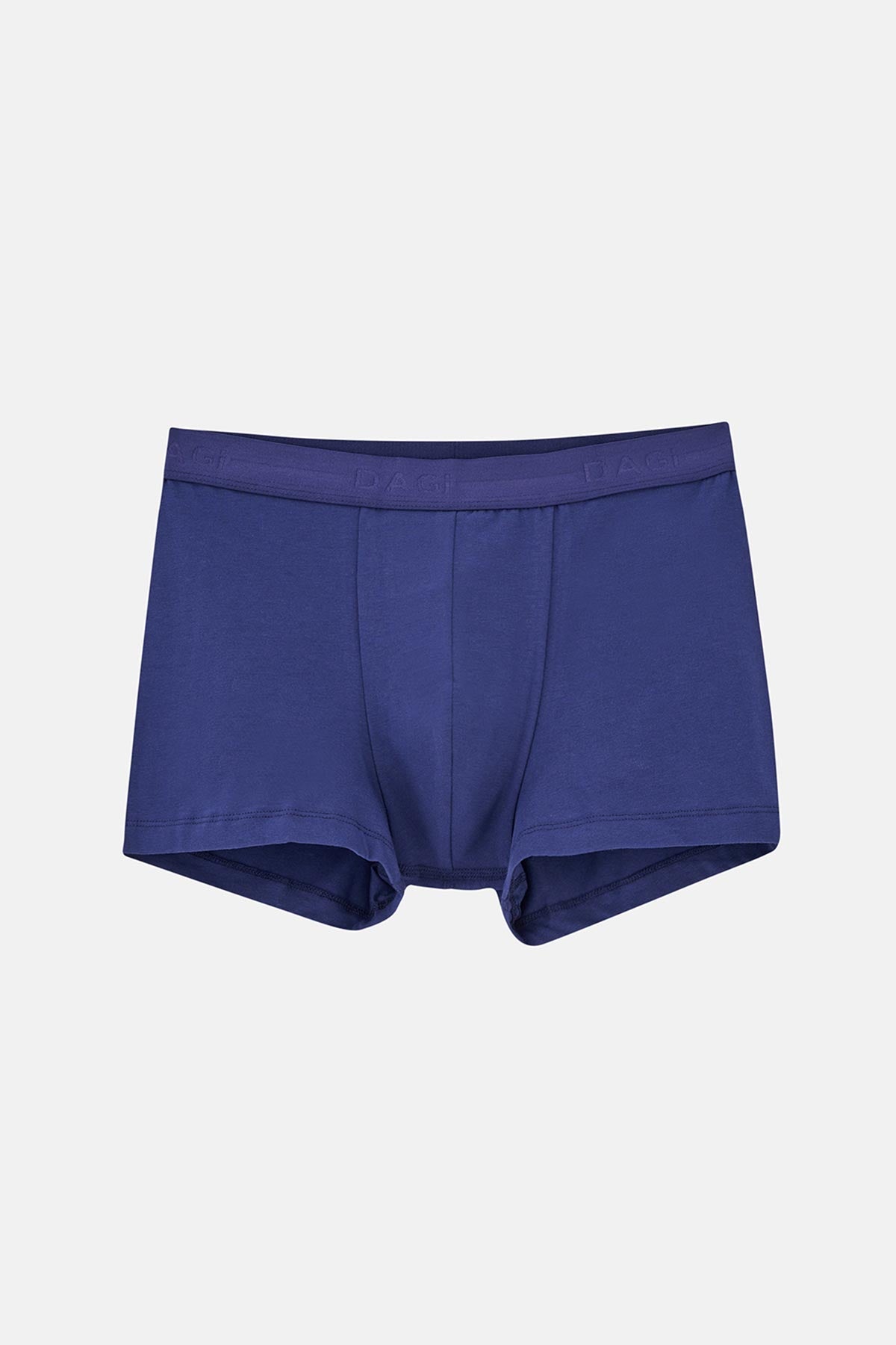 Lacivert Düz Pamuklu Boxer