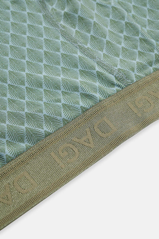 Açık Haki-açık Mavi 2'li Desenli Micro Modal Boxer
