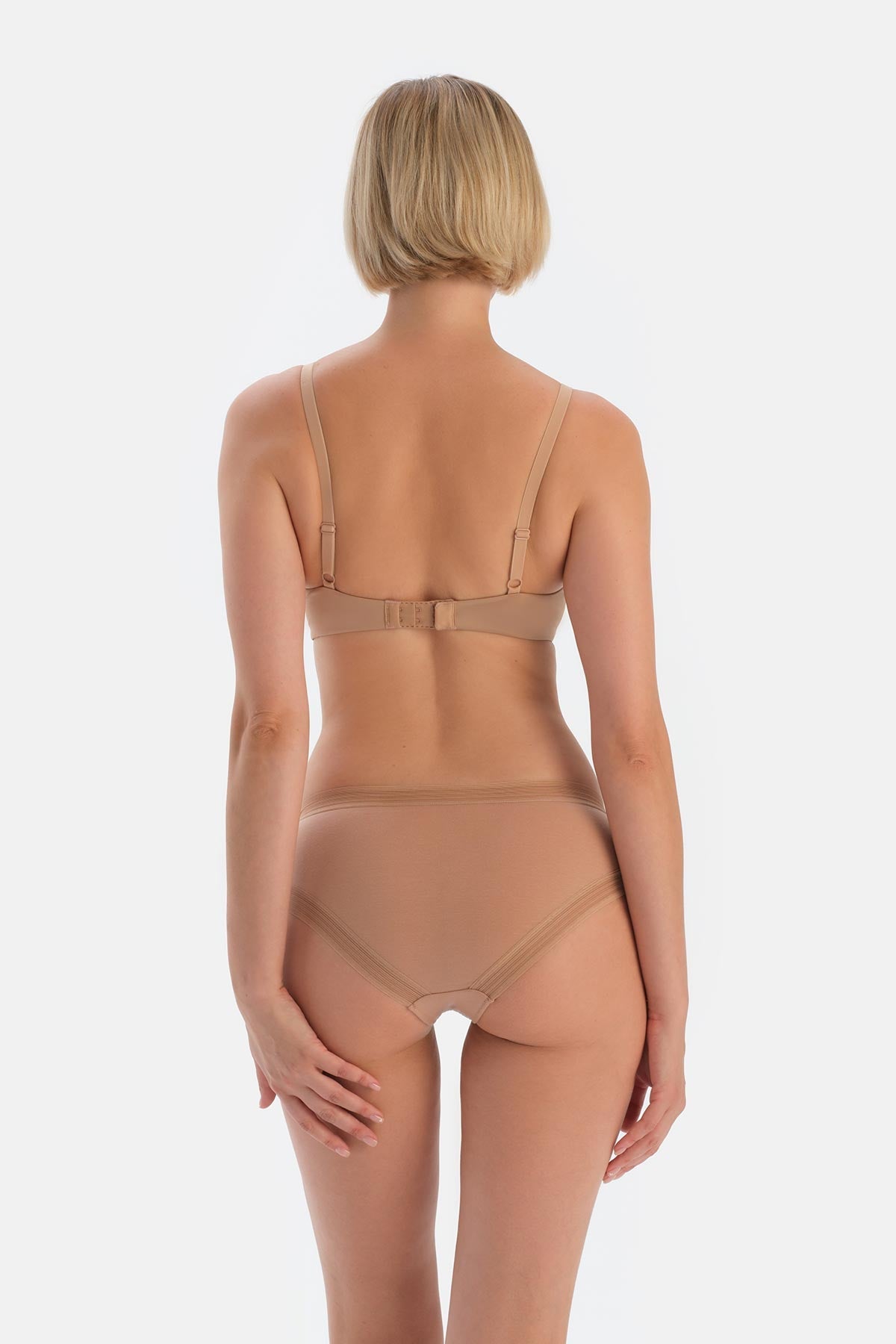 Açık Kahve Basic Paça Ve Bel Dantel Detaylı Hipster Külot