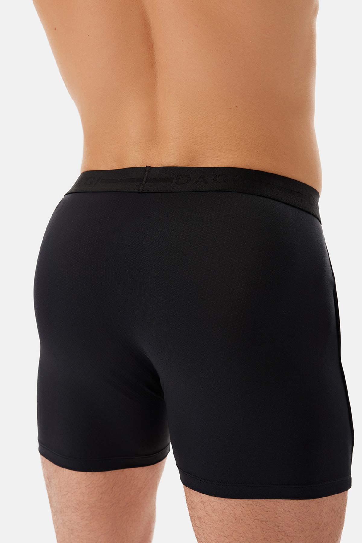Siyah Basic Yan Detaylı Boxer