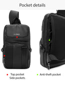 D-pack Erkek Siyah Çapraz Çanta
