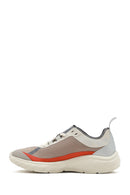 Kadın Bej Bağcıklı Kalın Tabanlı Sneaker