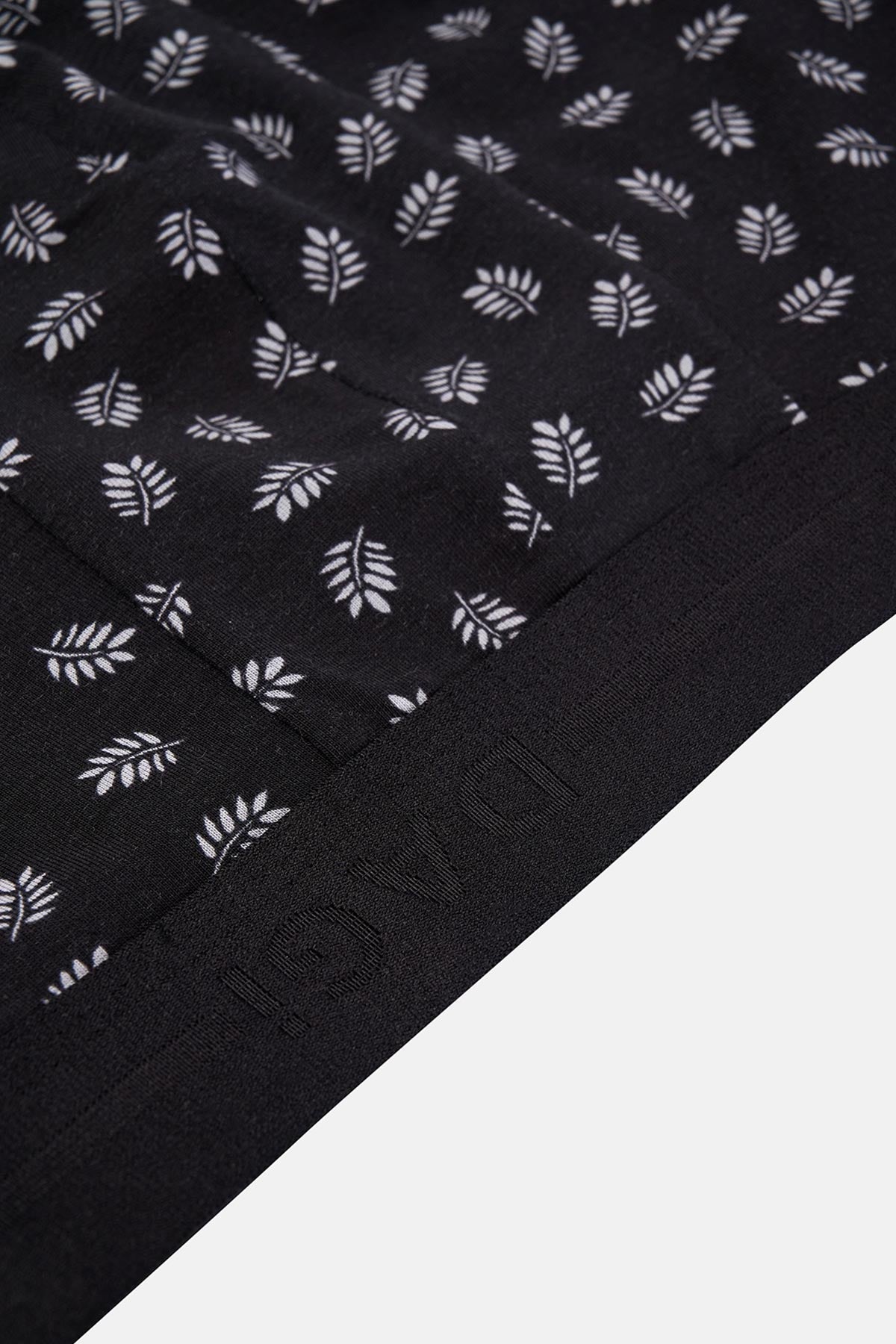 Siyah 5210 Desenli Pamuk Boxer