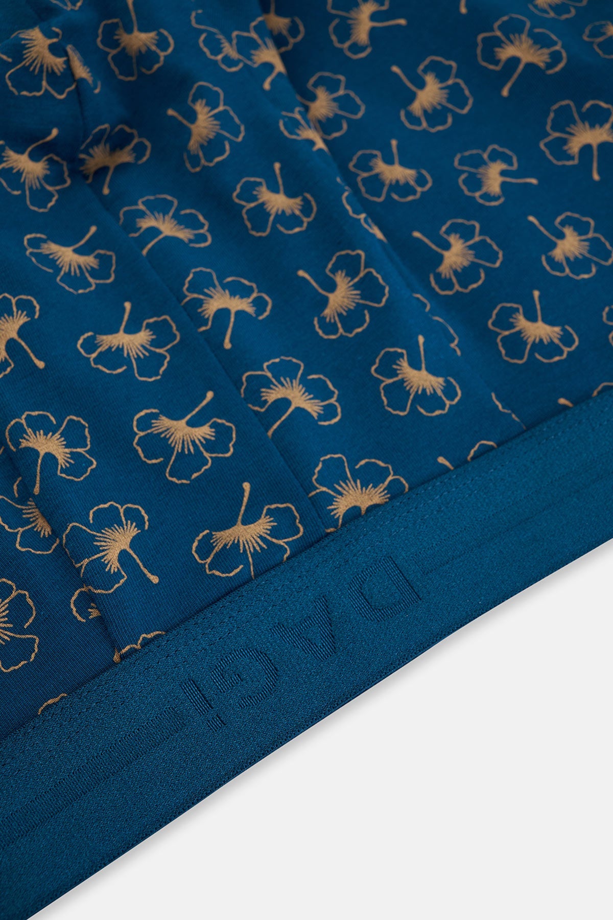 Koyu Mavi 5210 2'li Desenli Pamuk Boxer