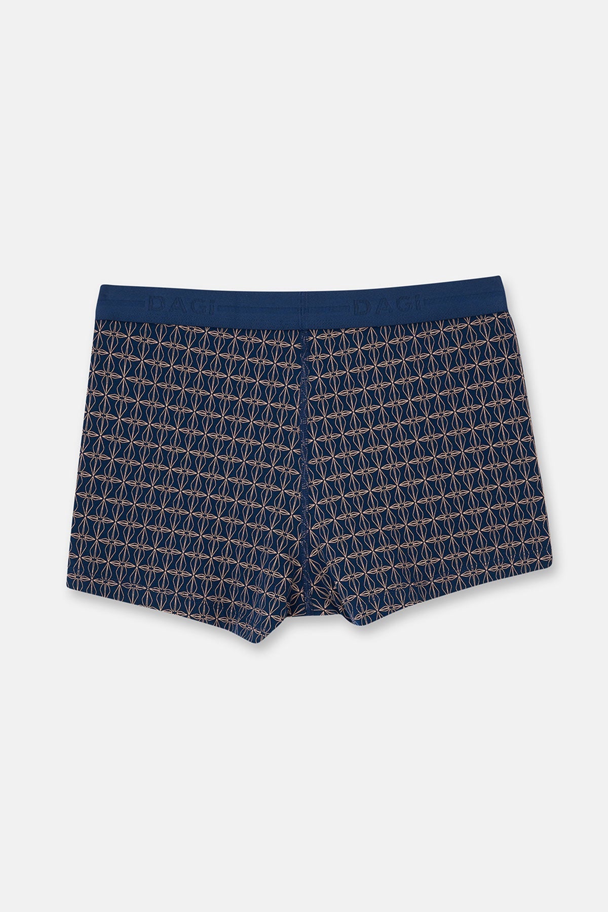 Lacivert 5210 Desenli Pamuk Boxer