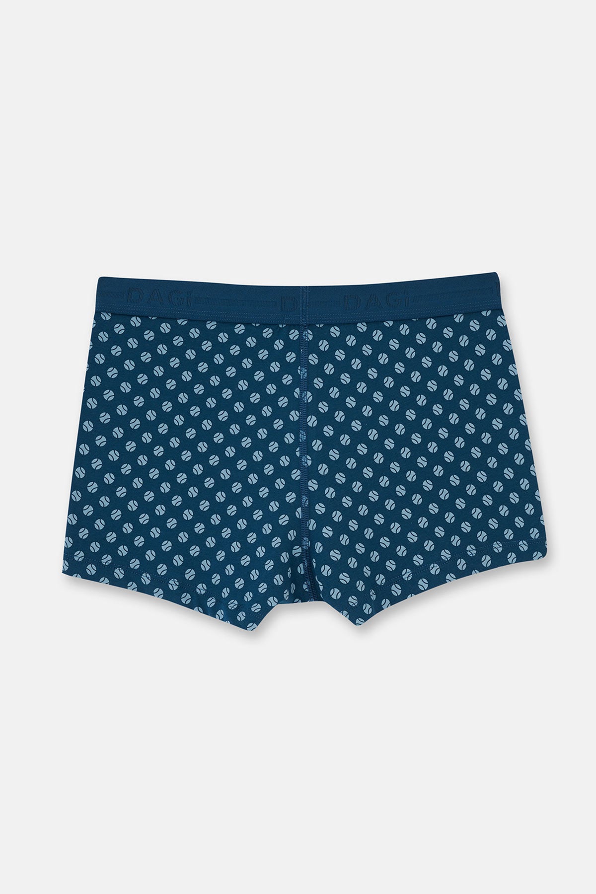 Koyu Mavi 5210 Desenli Pamuk Boxer