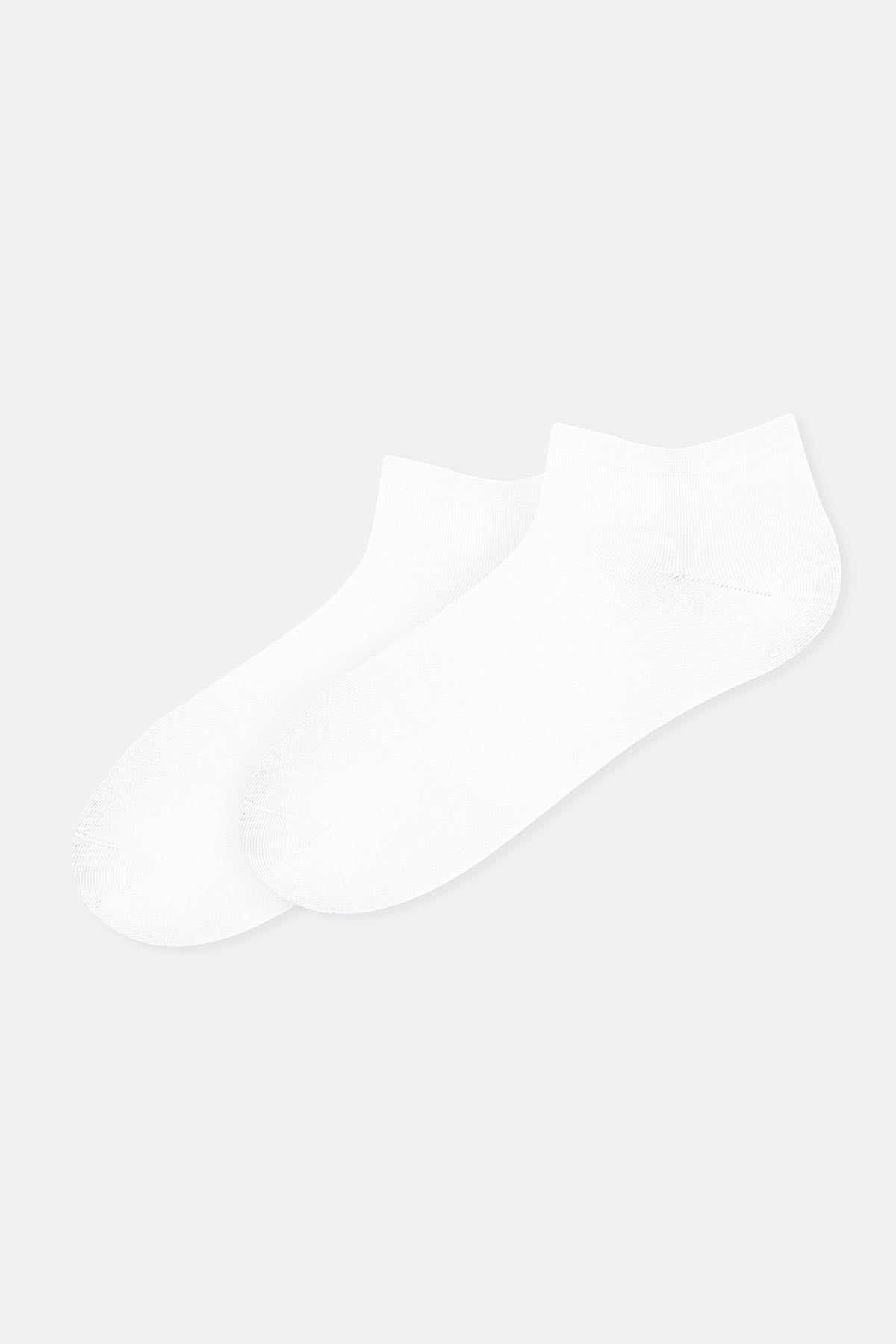 Beyaz-gri Melanj Erkek 2'li Bambu Çorap