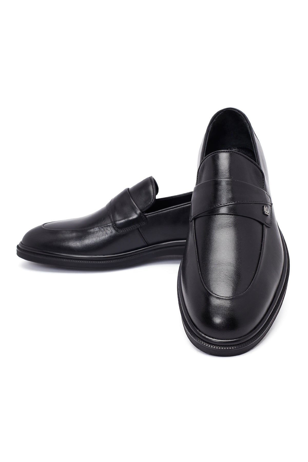 Erkek Siyah Deri Klasik Loafer
