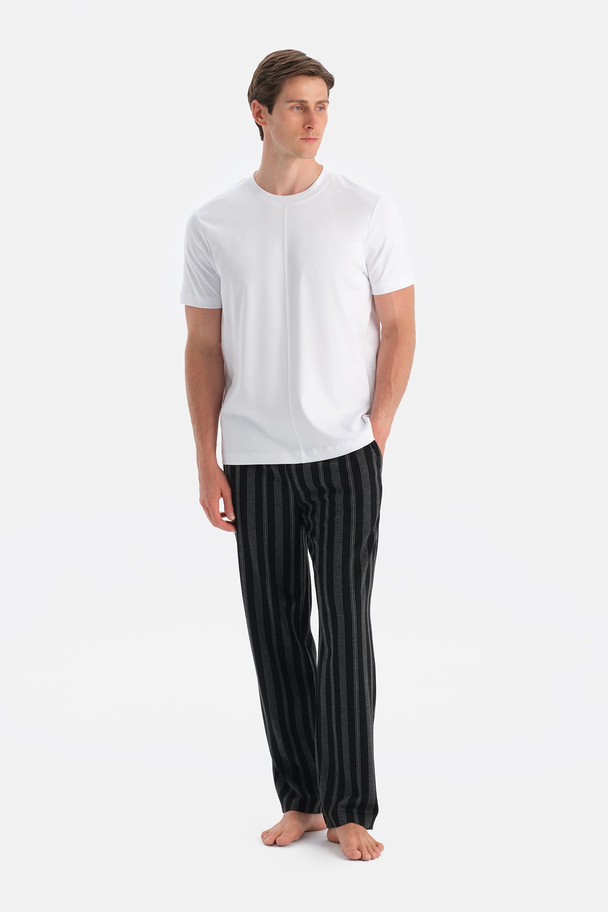 Desenli Örme Pantolon
