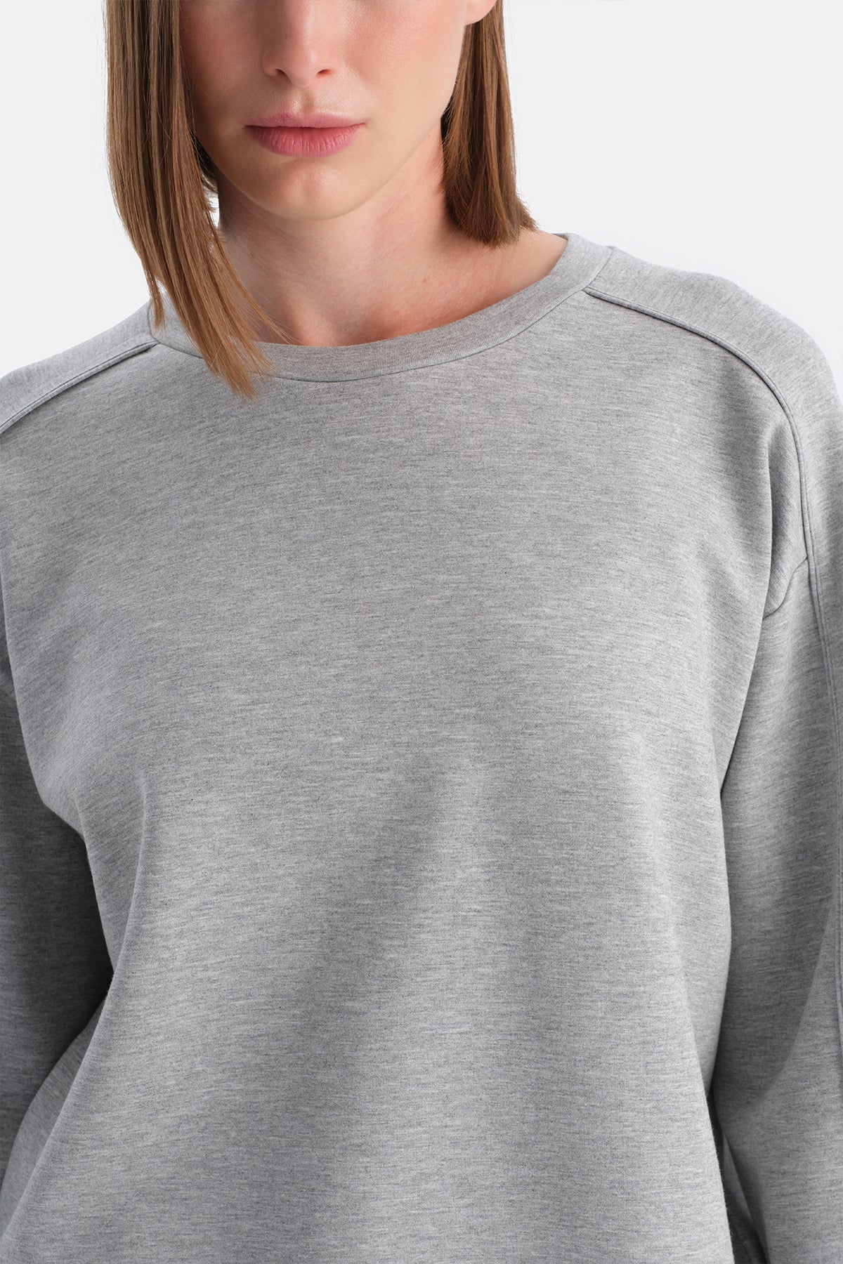 Bis Yaka Polyviskon Sweatshirt