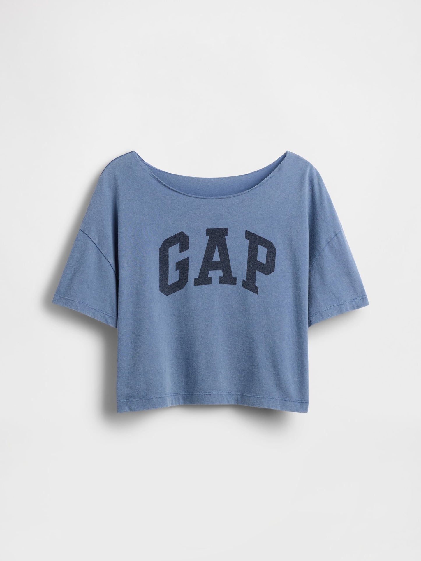Beyaz Oversized Wide-neck T-shirt