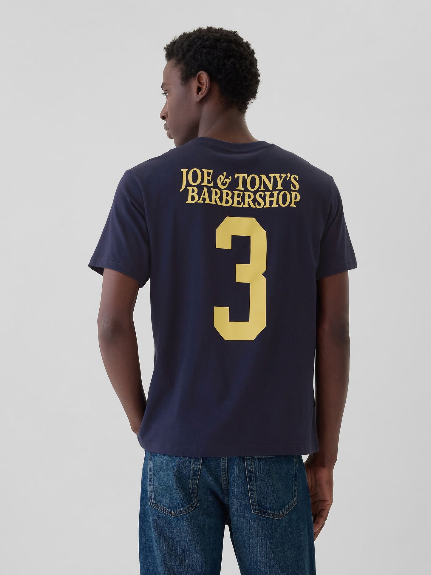 Lacivert Beastie Boys Grafikli T-shirt