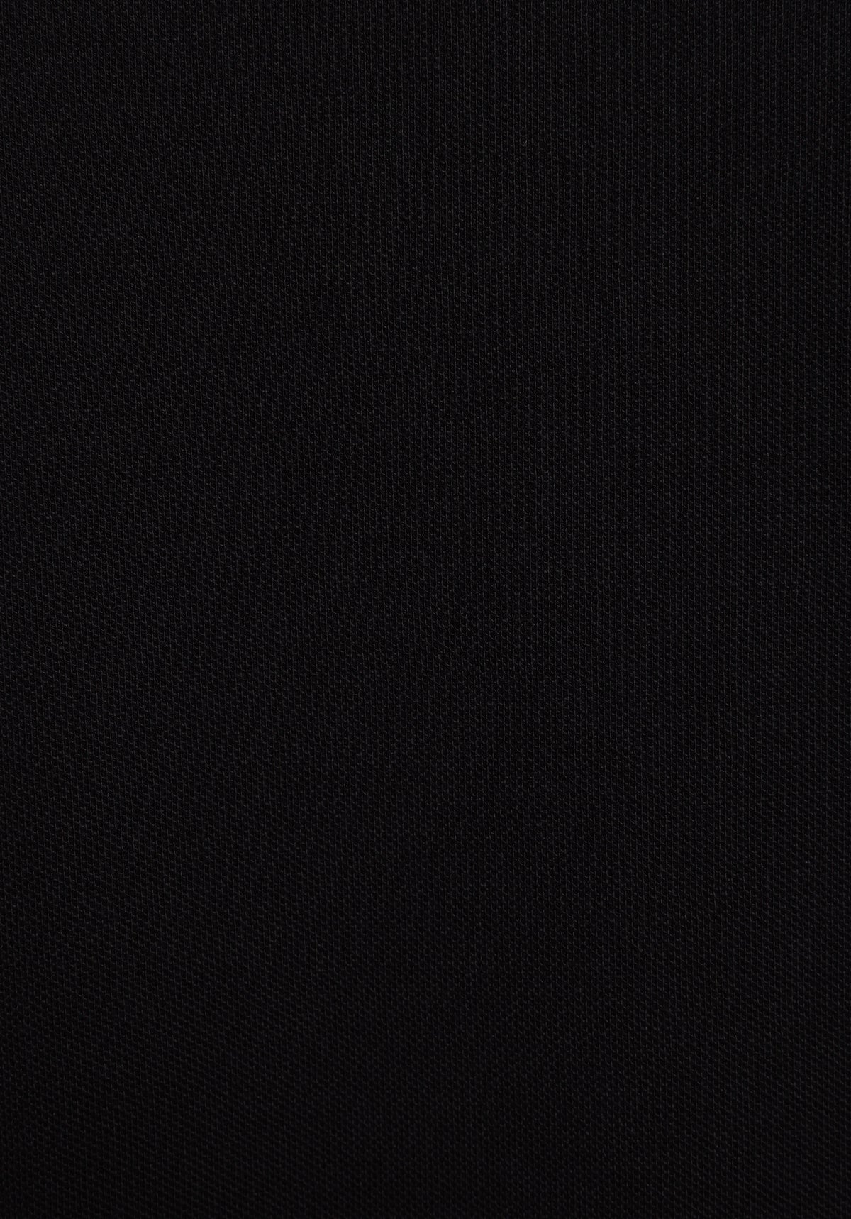 Regular Fit Polo Yaka Düz Pamuklu Erkek Siyah Kısa Kol Tişört