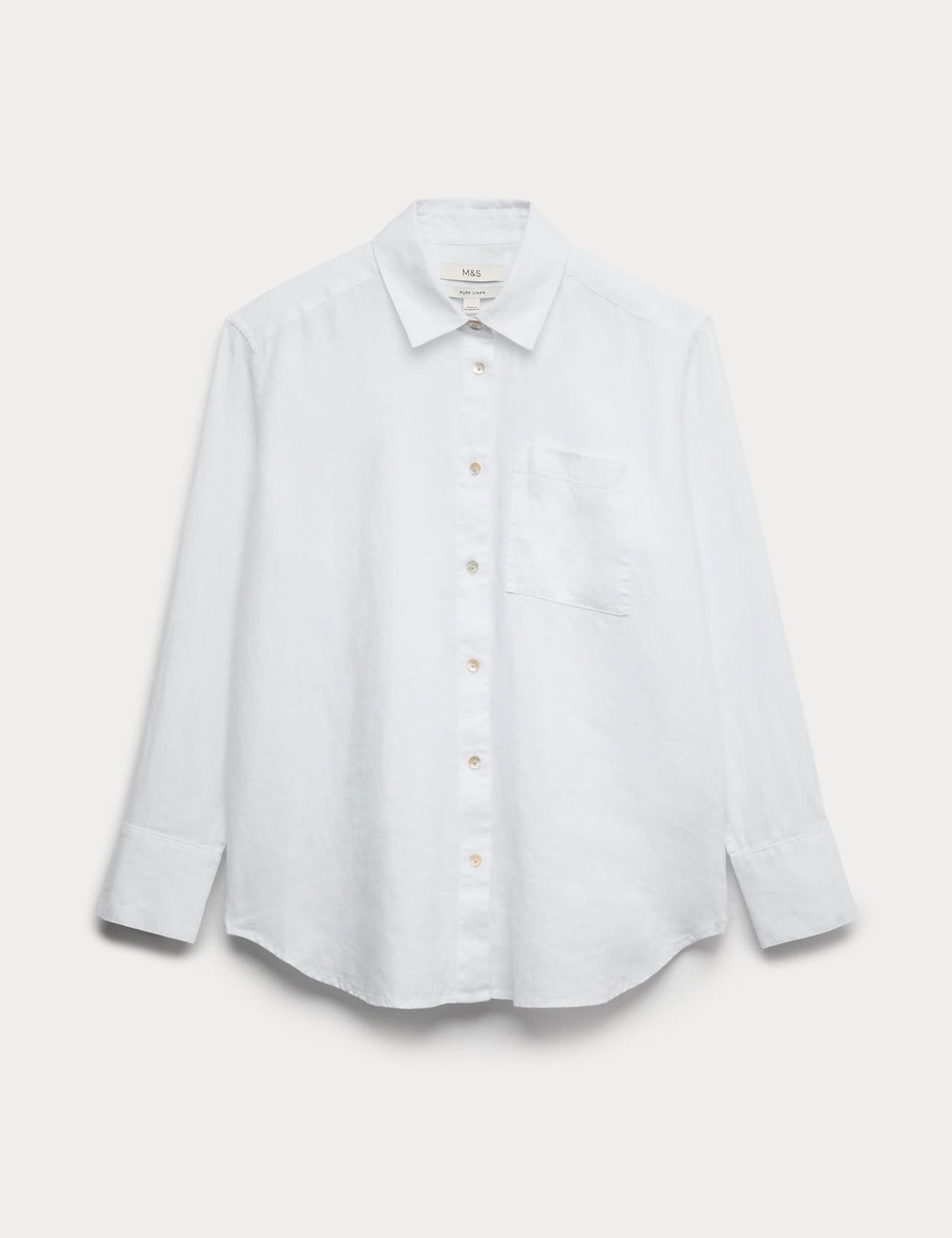 %100 Keten Regular Fit Gömlek