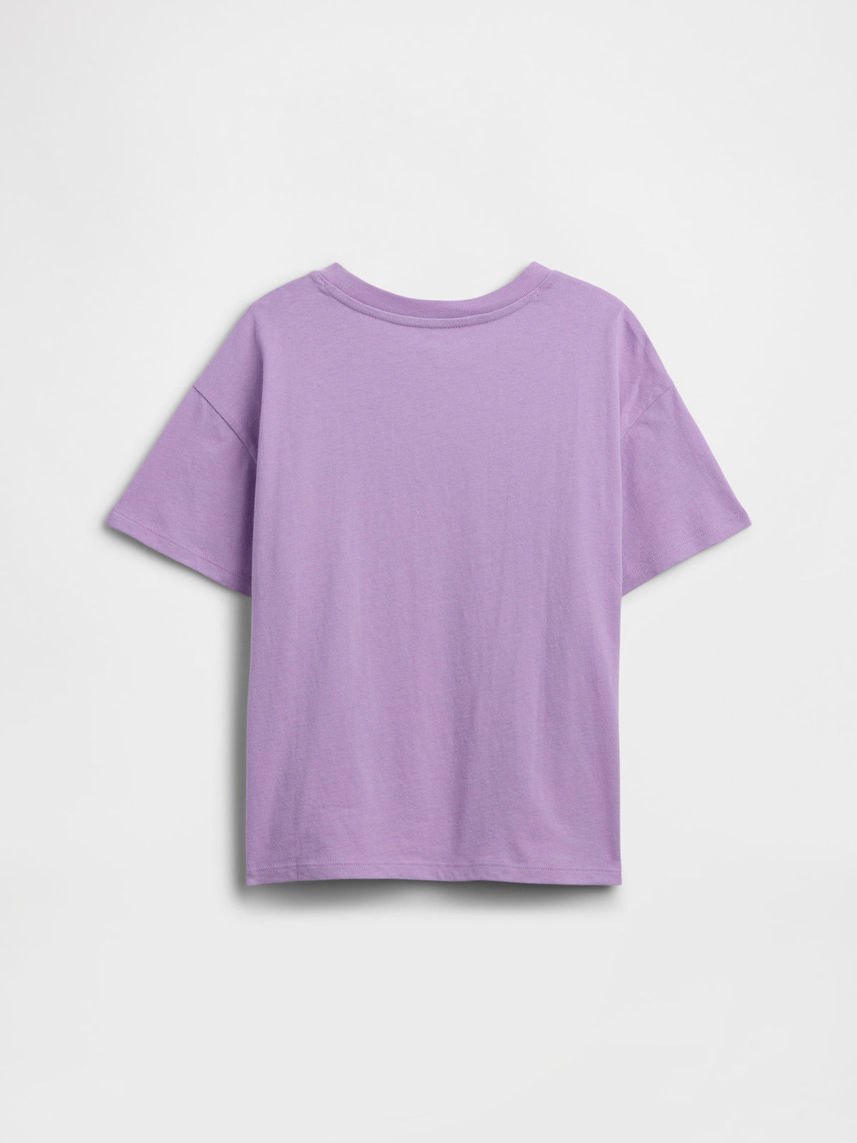 Mor Relaxed Grafik Baskılı T-shirt