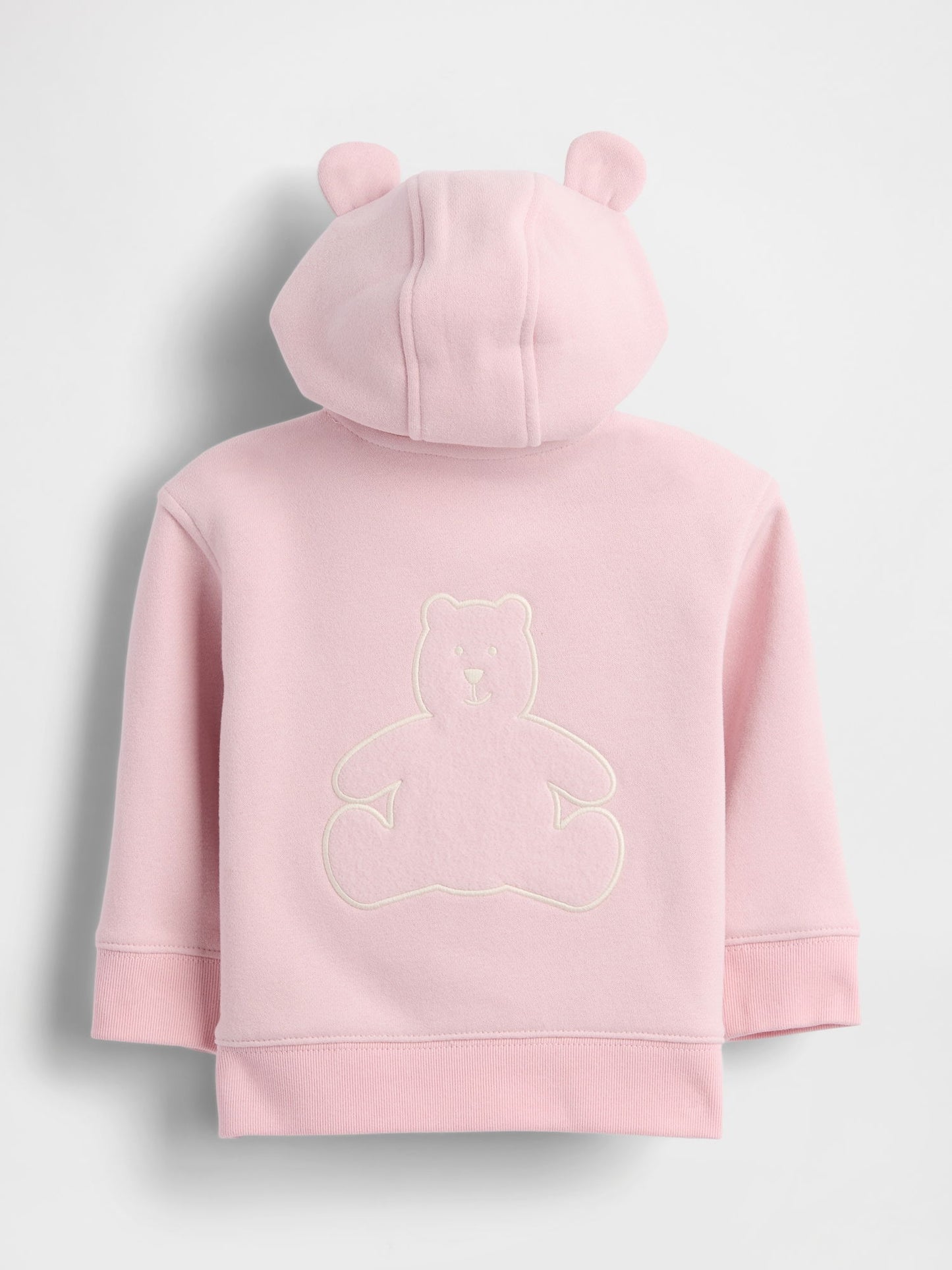 Pembe Vintagesoft Bear Logo Fermuarlı Sweatshirt