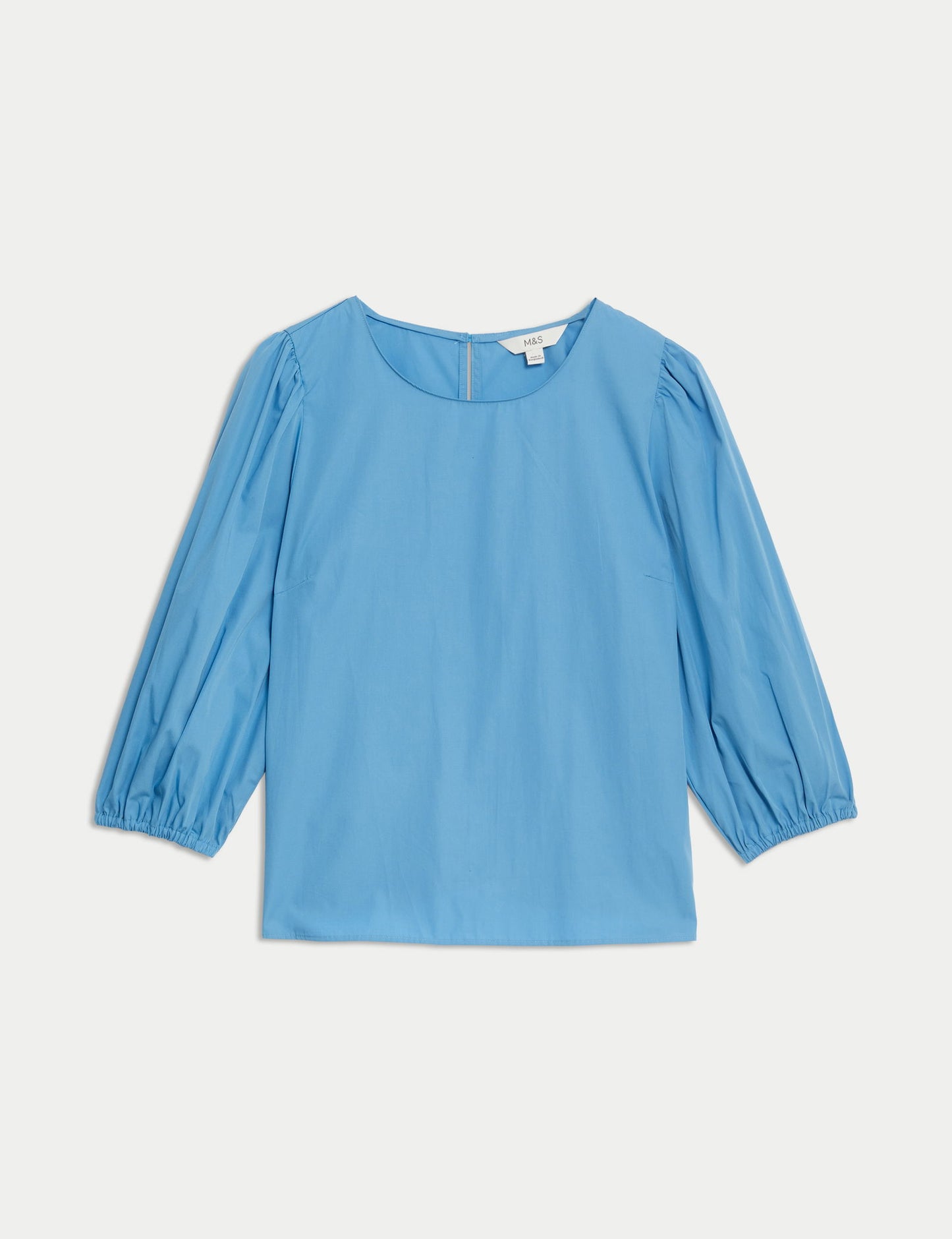 Saf Pamuklu Regular Fit Popover Bluz