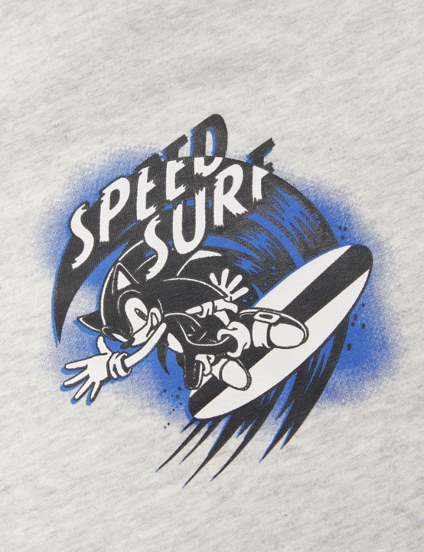 2'li Saf Pamuklu Sonic The Hedgehog:trade_mark: Pijama Seti (3-14 Yaş)