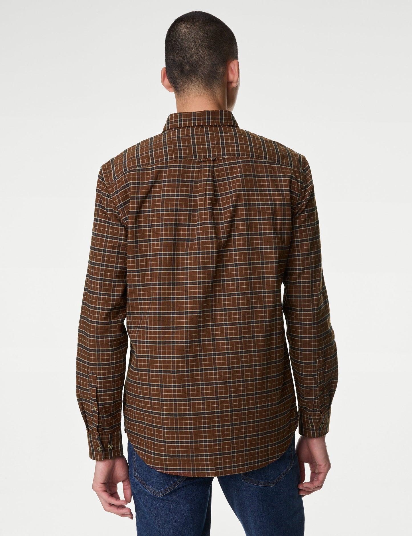 Saf Pamuklu Regular Fit Oxford Gömlek