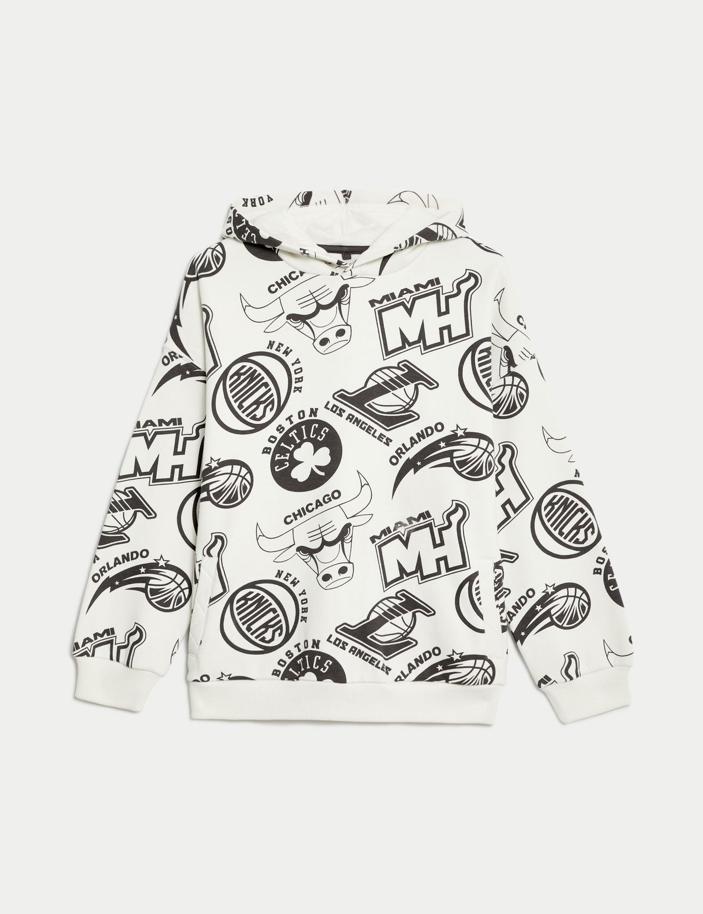 Nba Temalı Kapüşonlu Sweatshirt (6-16 Yaş)