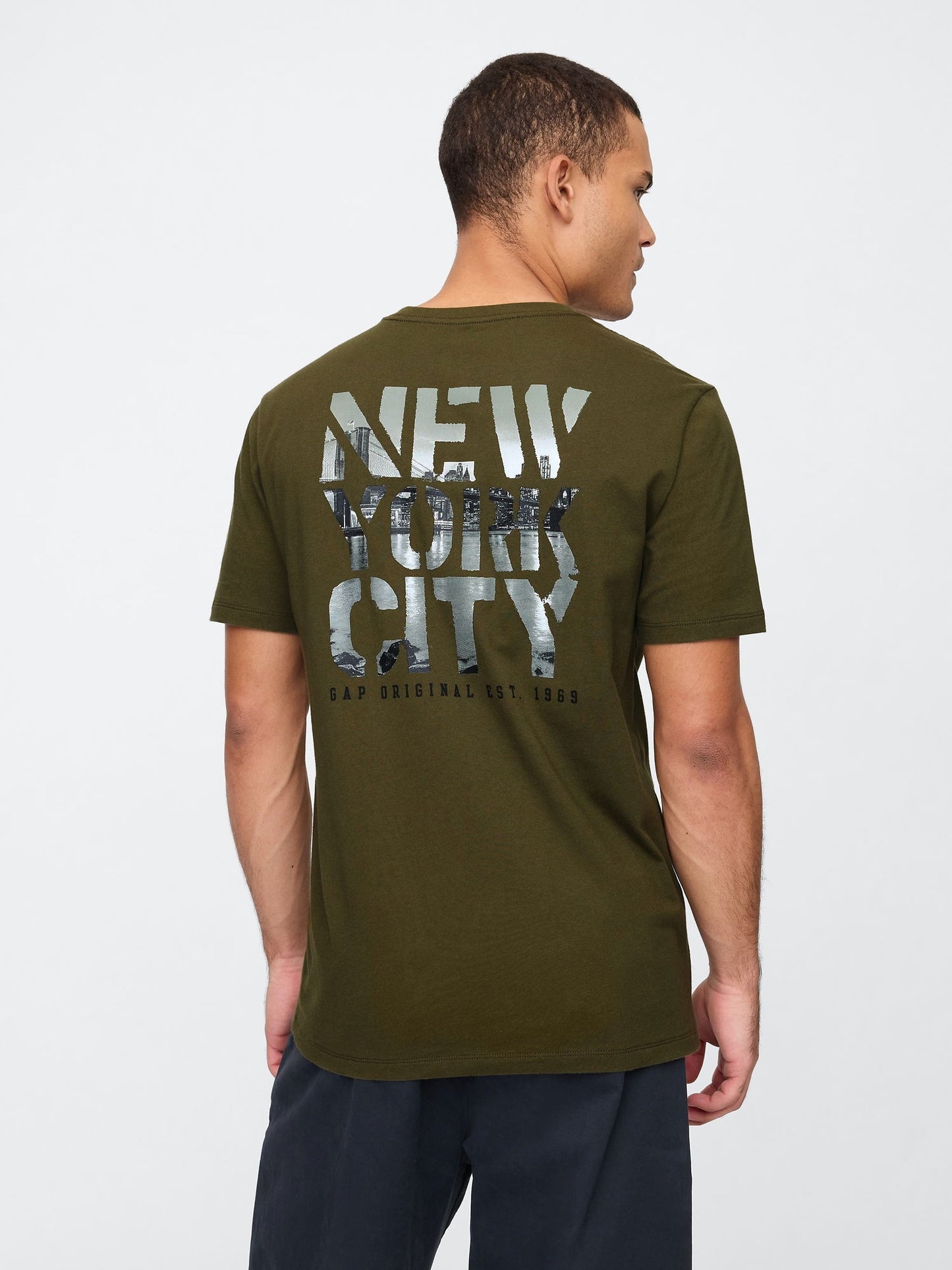 Haki Everyday Soft Grafikli T-shirt