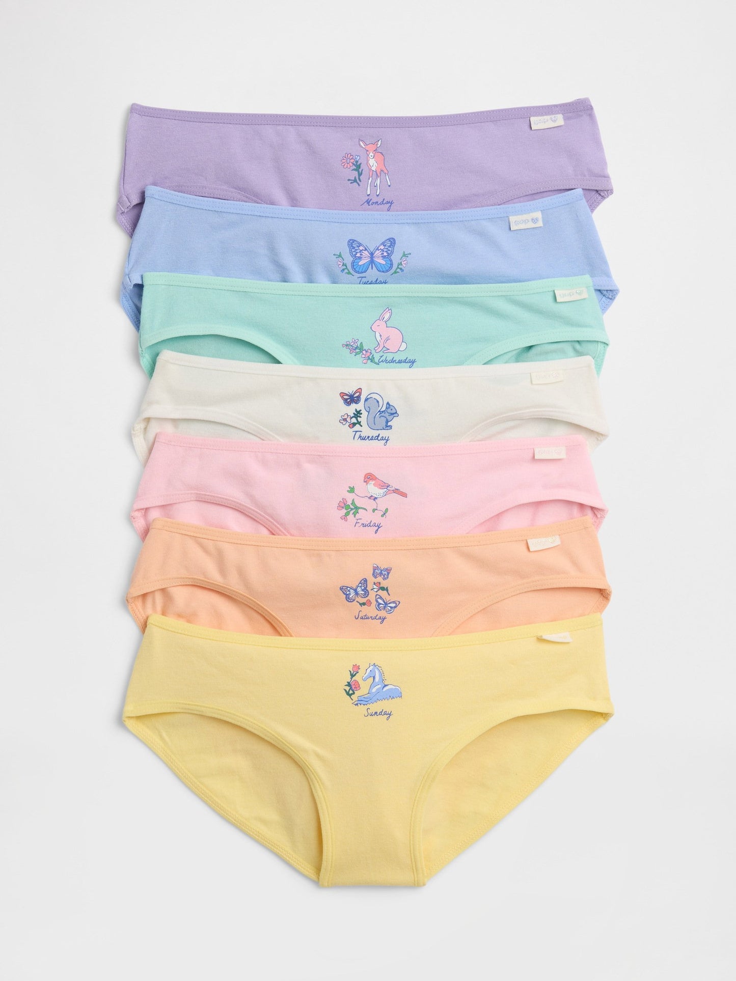 Çok Renkli Çocuk Bikini Külotları (7'li)