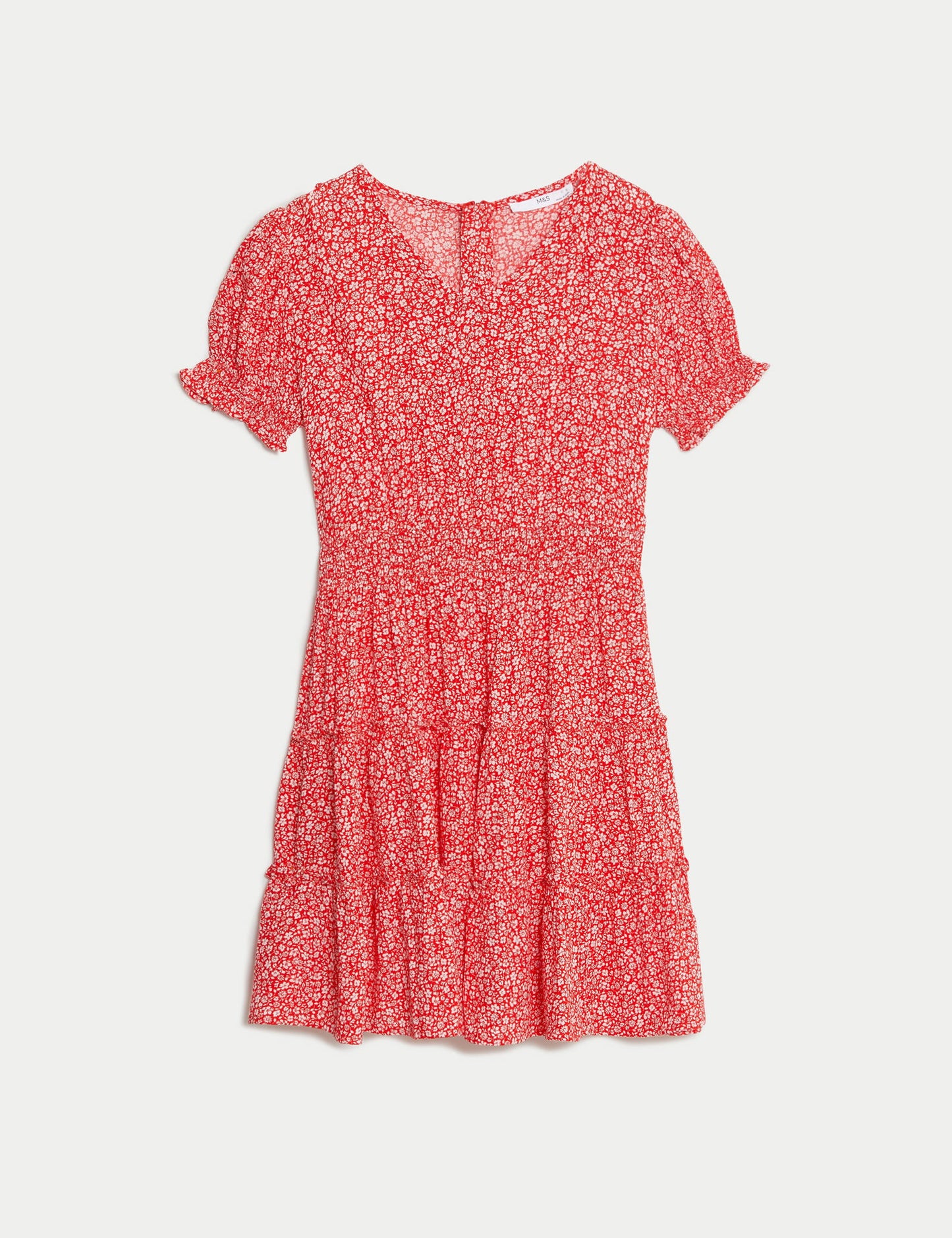 Kısa Kollu Mini Elbise (6-16 Yaş)