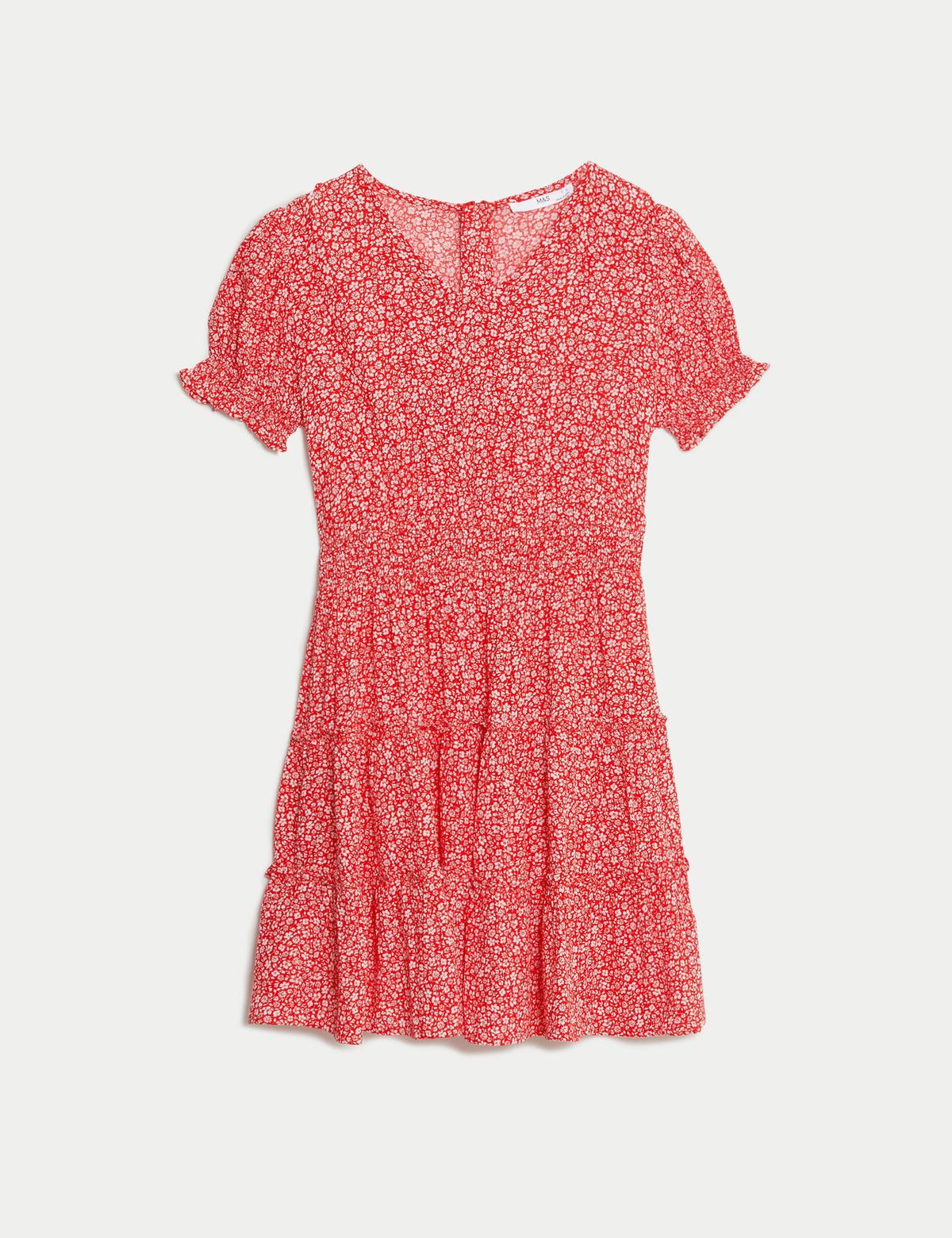 Kısa Kollu Mini Elbise (6-16 Yaş)