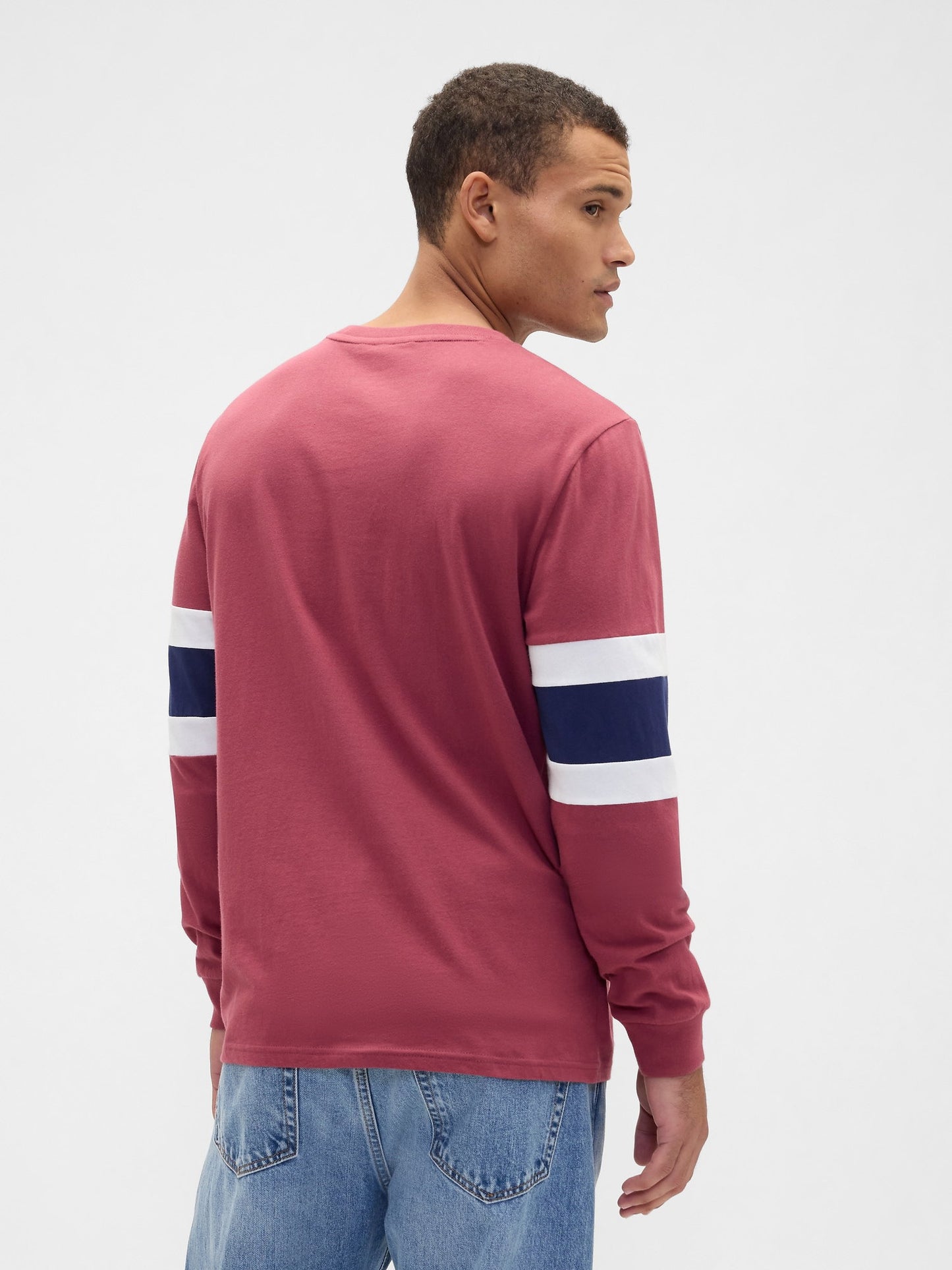 Kırmızı Everyday Soft Varsity Bisiklet Yaka T-shirt