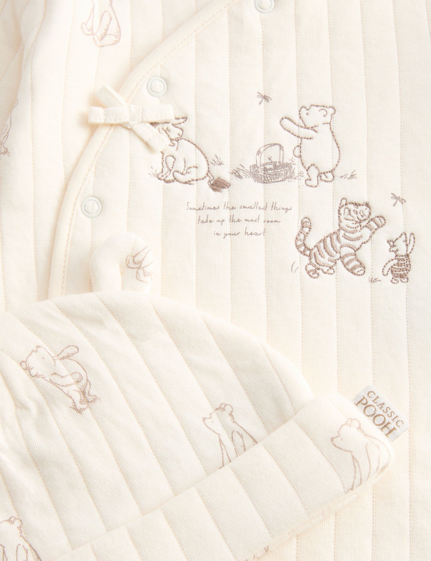 2'li Pamuk Karışımlı Winnie The Pooh Uyku Tulumu Ve Şapka Seti (0–3 Yaş)