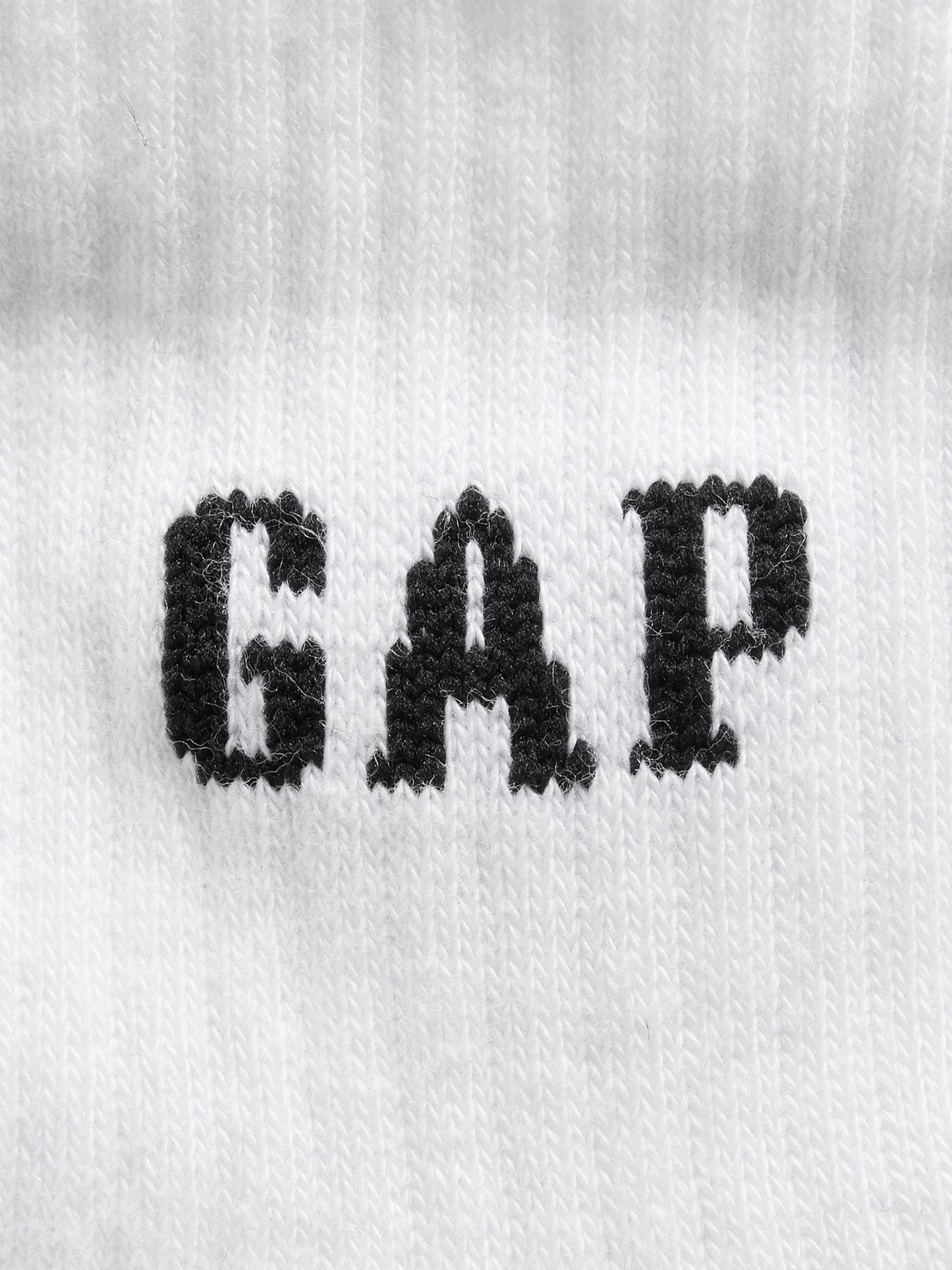 Beyaz Gap Logo Quarter Crew Çorap