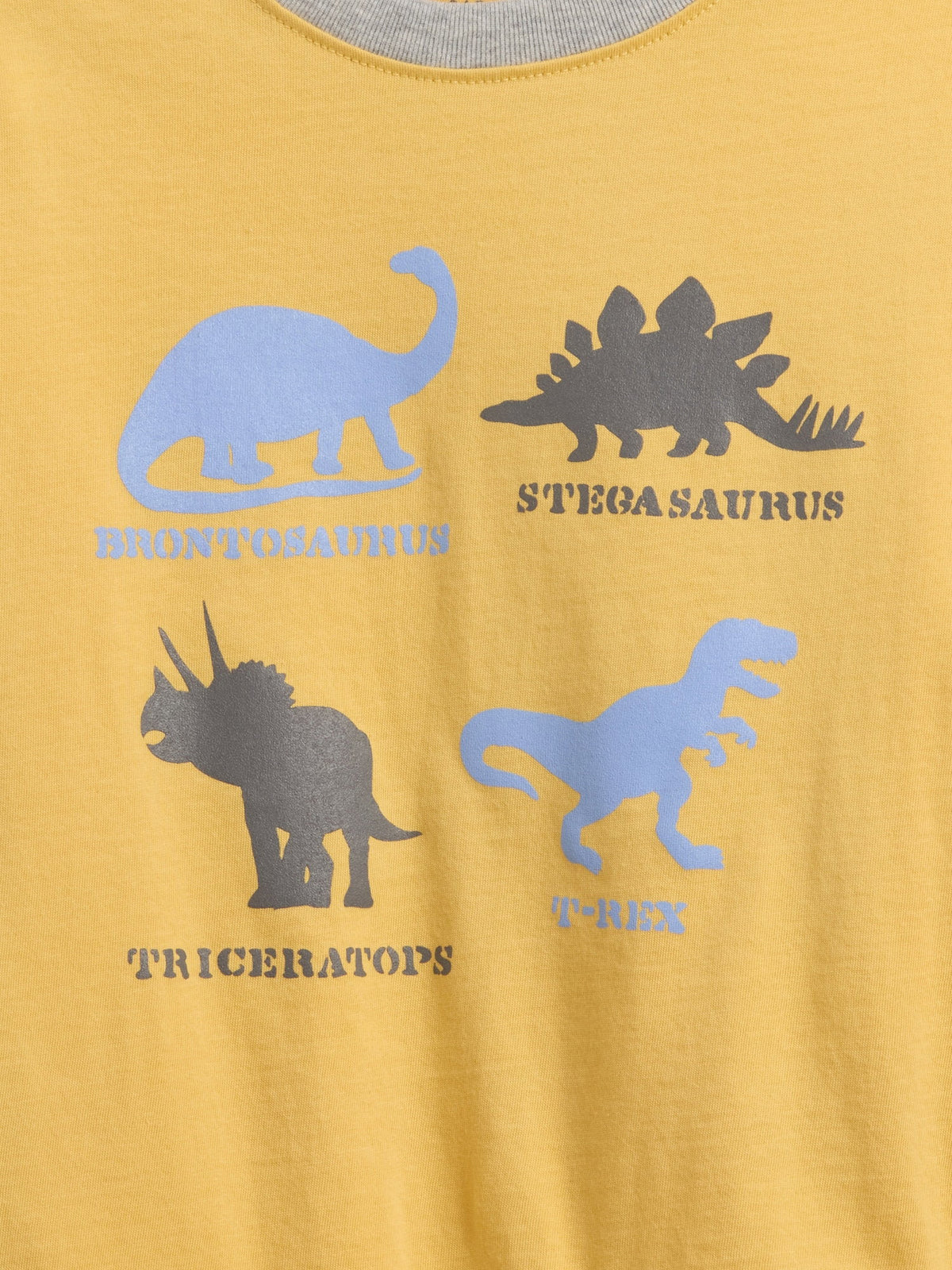 Sarı Grafik Baskılı T-shirt