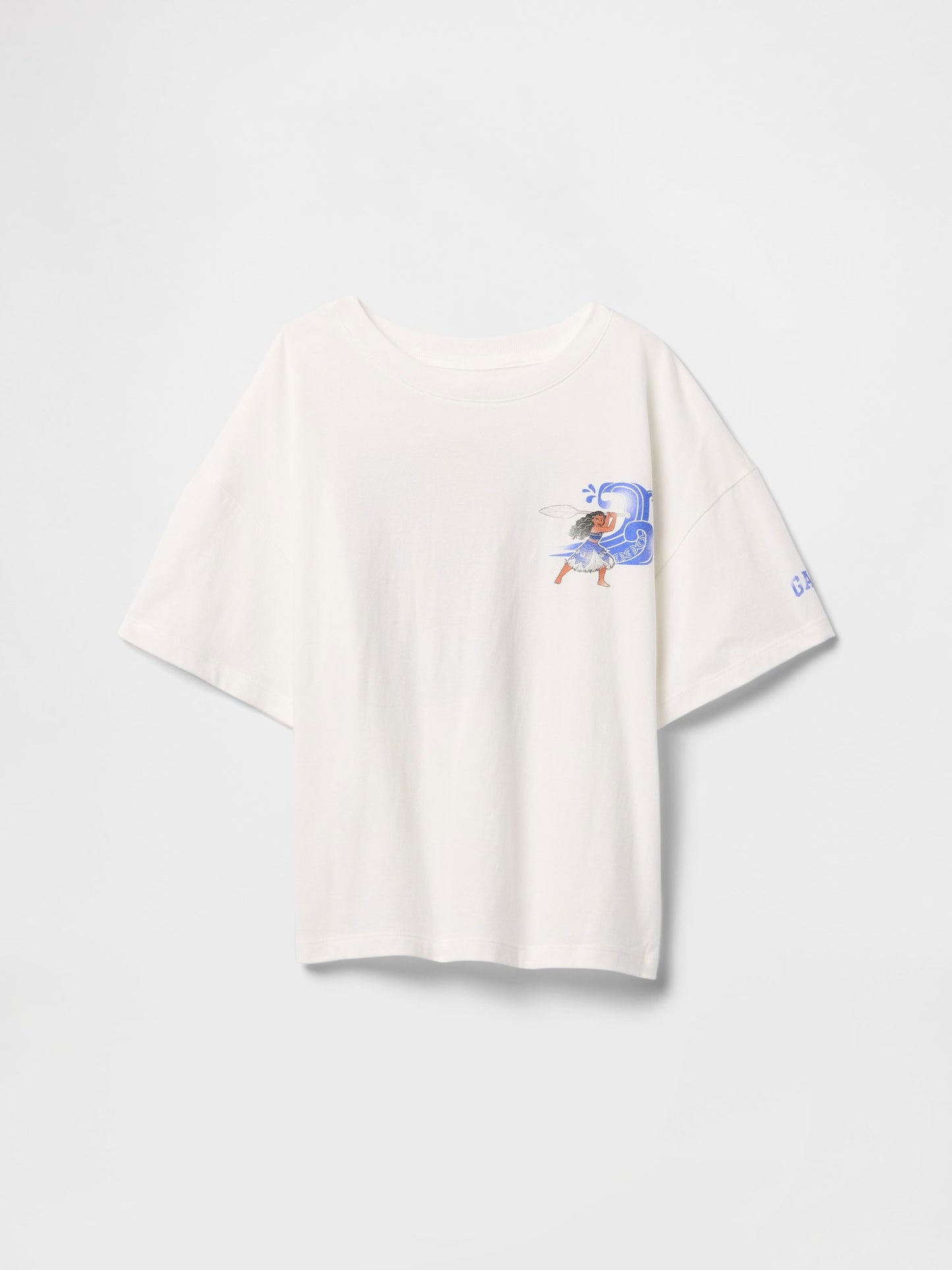 Kırık Beyaz Disney Moana Grafikli T-shirt