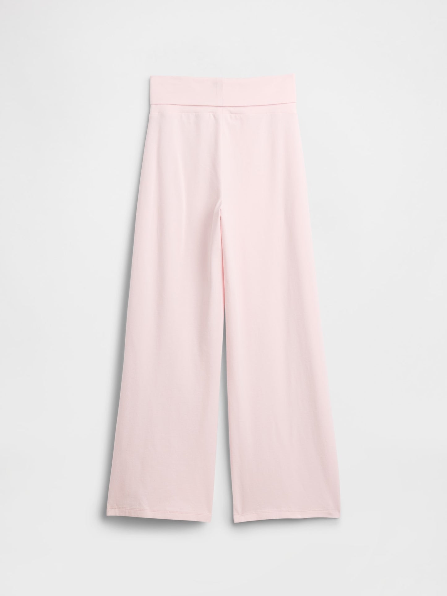Açık Pembe Stretch Jersey Foldover Leggings Tayt