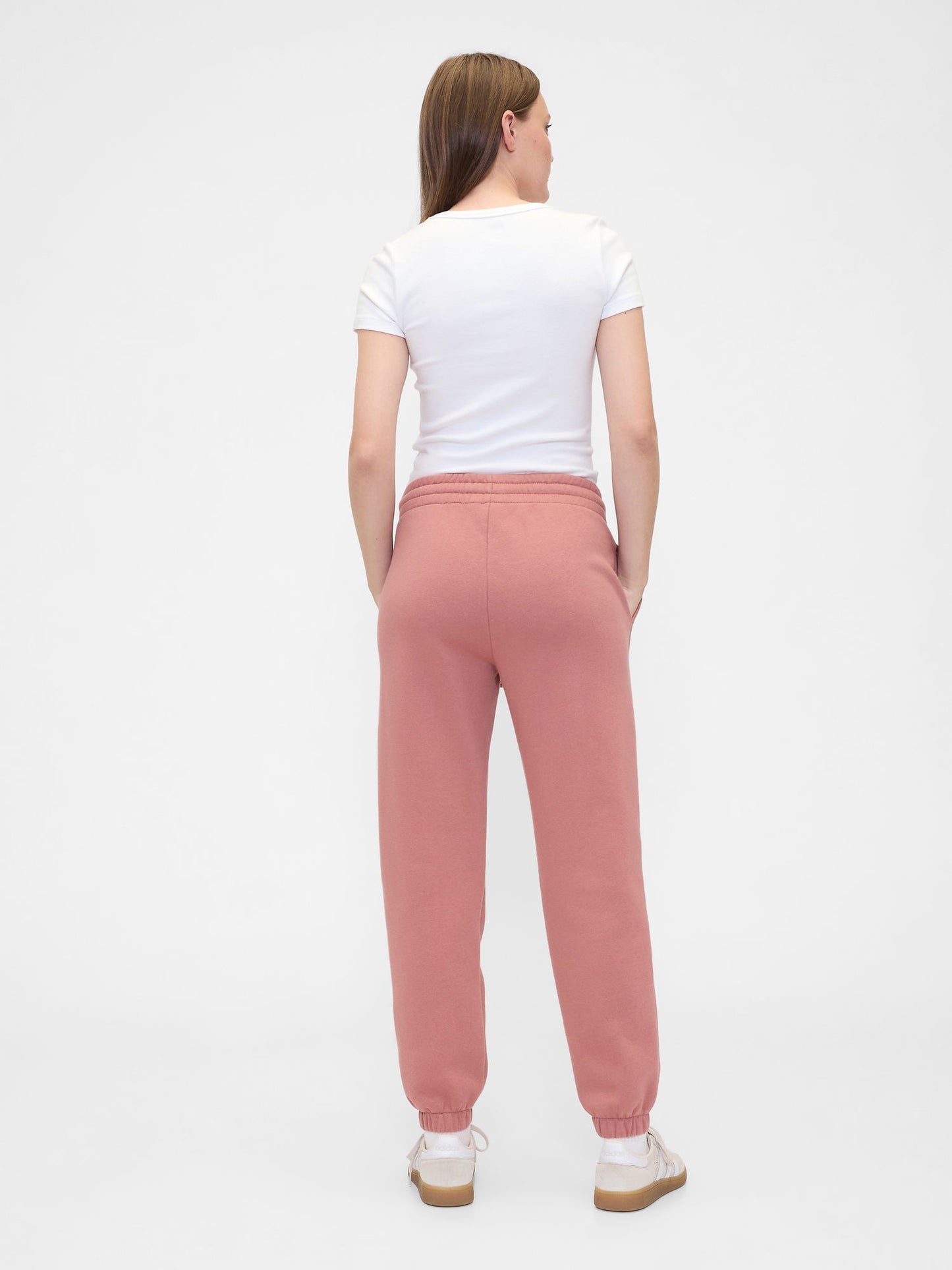 Açık Pembe Gap Logo Fleece Jogger Eşofman Altı