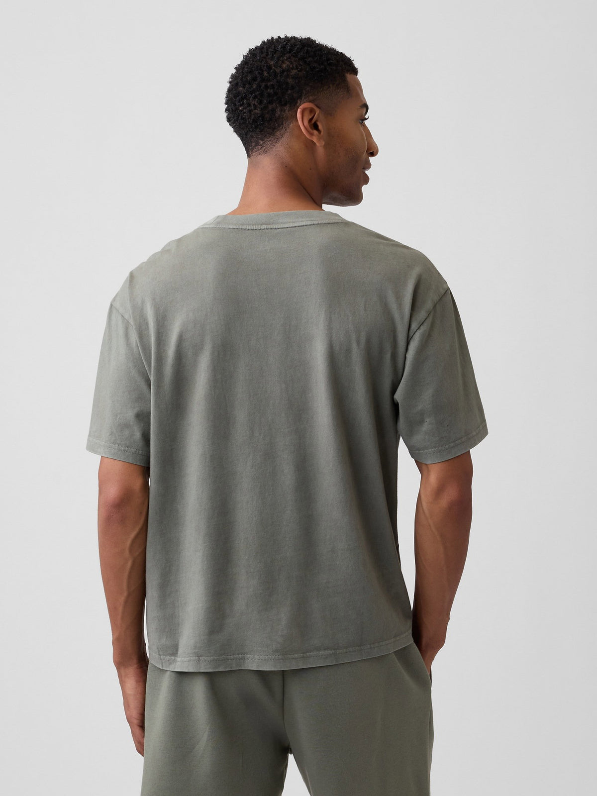 Haki Everyday Soft Boxy Gap Logo T-shirt