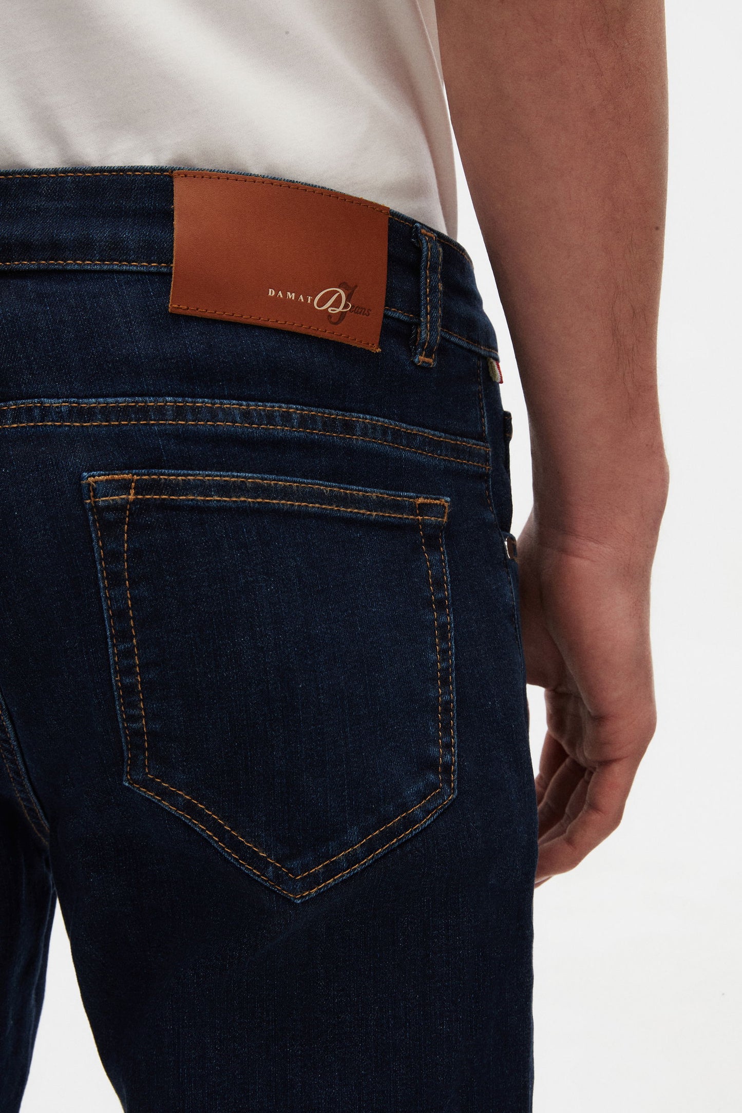 Damat Slim Fit Lacivert Denim Pantolon