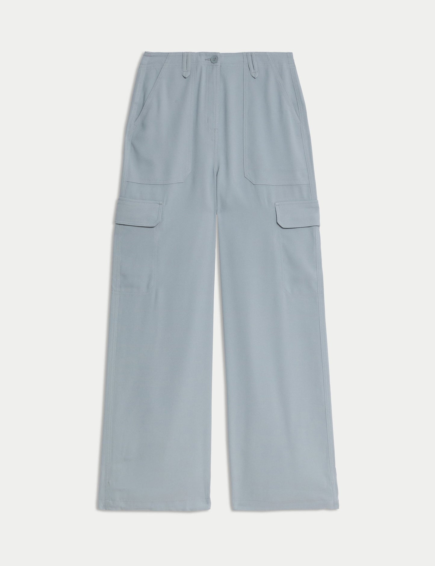 Relaxed Fit Wide Leg Kargo Pantolon