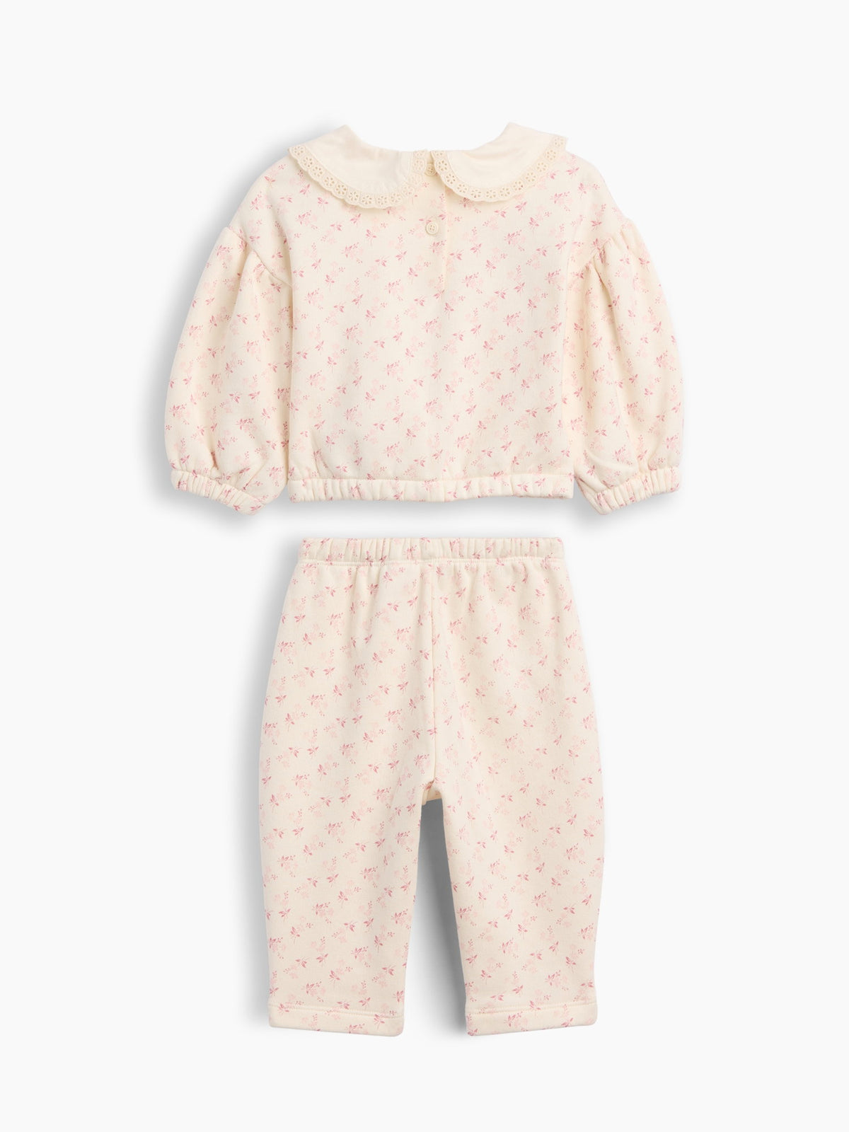 Beyaz Vintagesoft Dantel Yaka Sweat Takımı