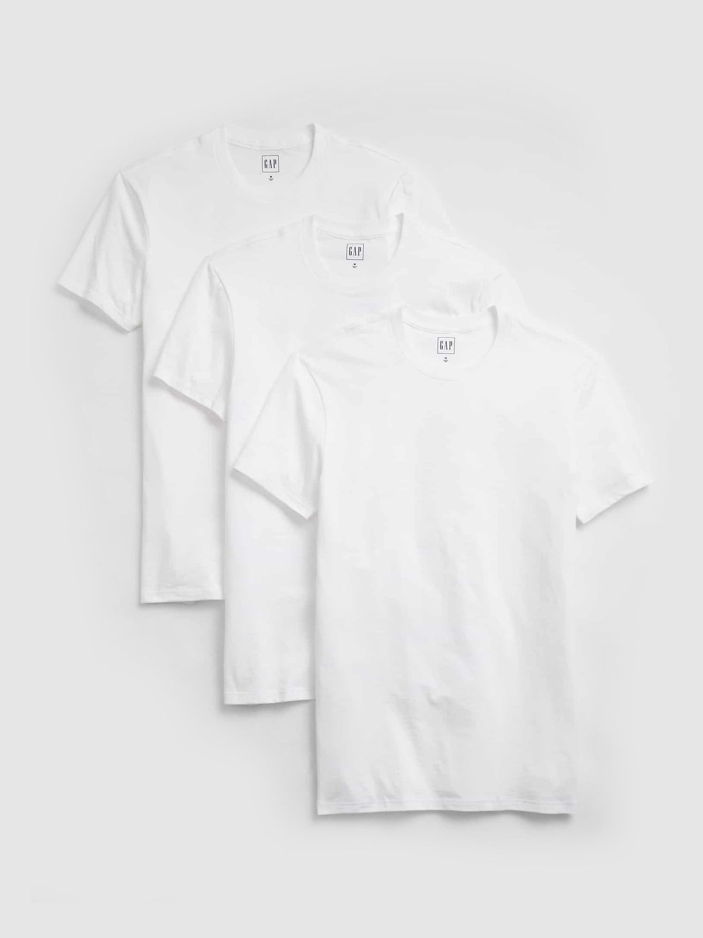 Beyaz Bisiklet Yaka T-shirt Set (3'lü)