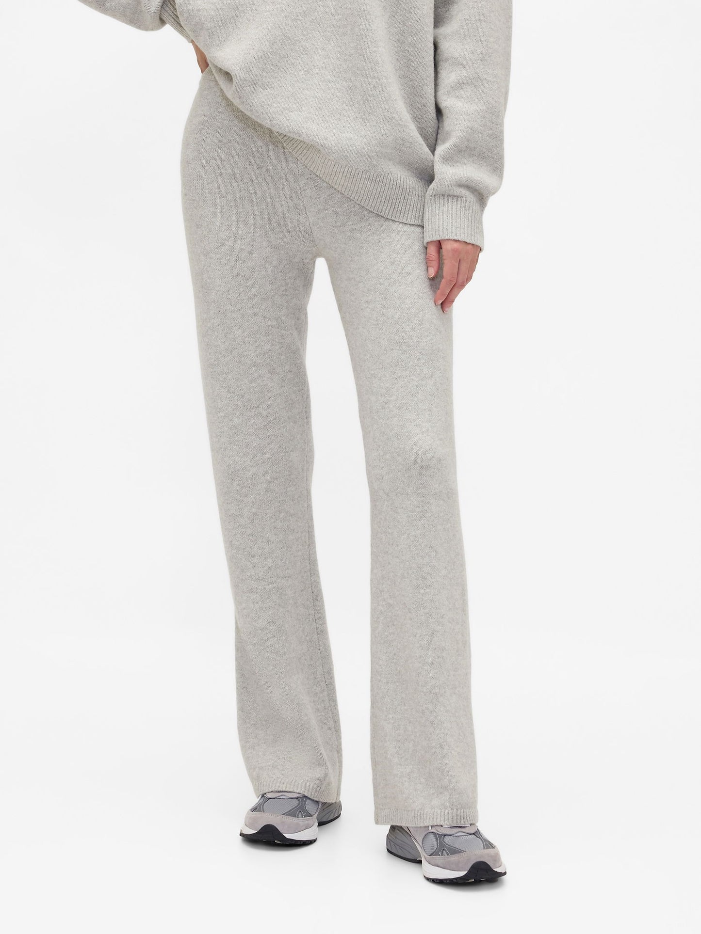 Gri Cashsoft Boot Triko Pantolon