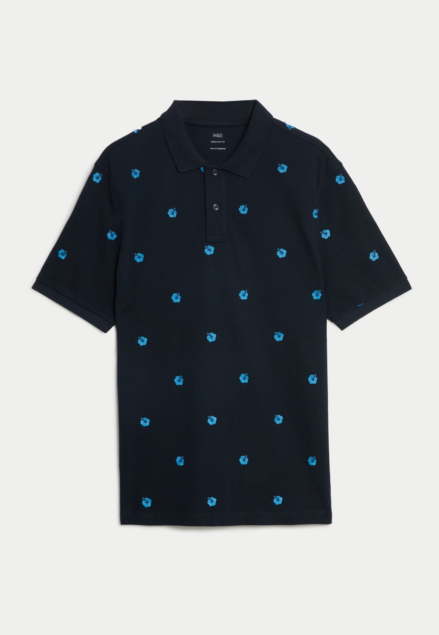 Saf Pamuklu Kısa Kollu Polo Yaka T-shirt