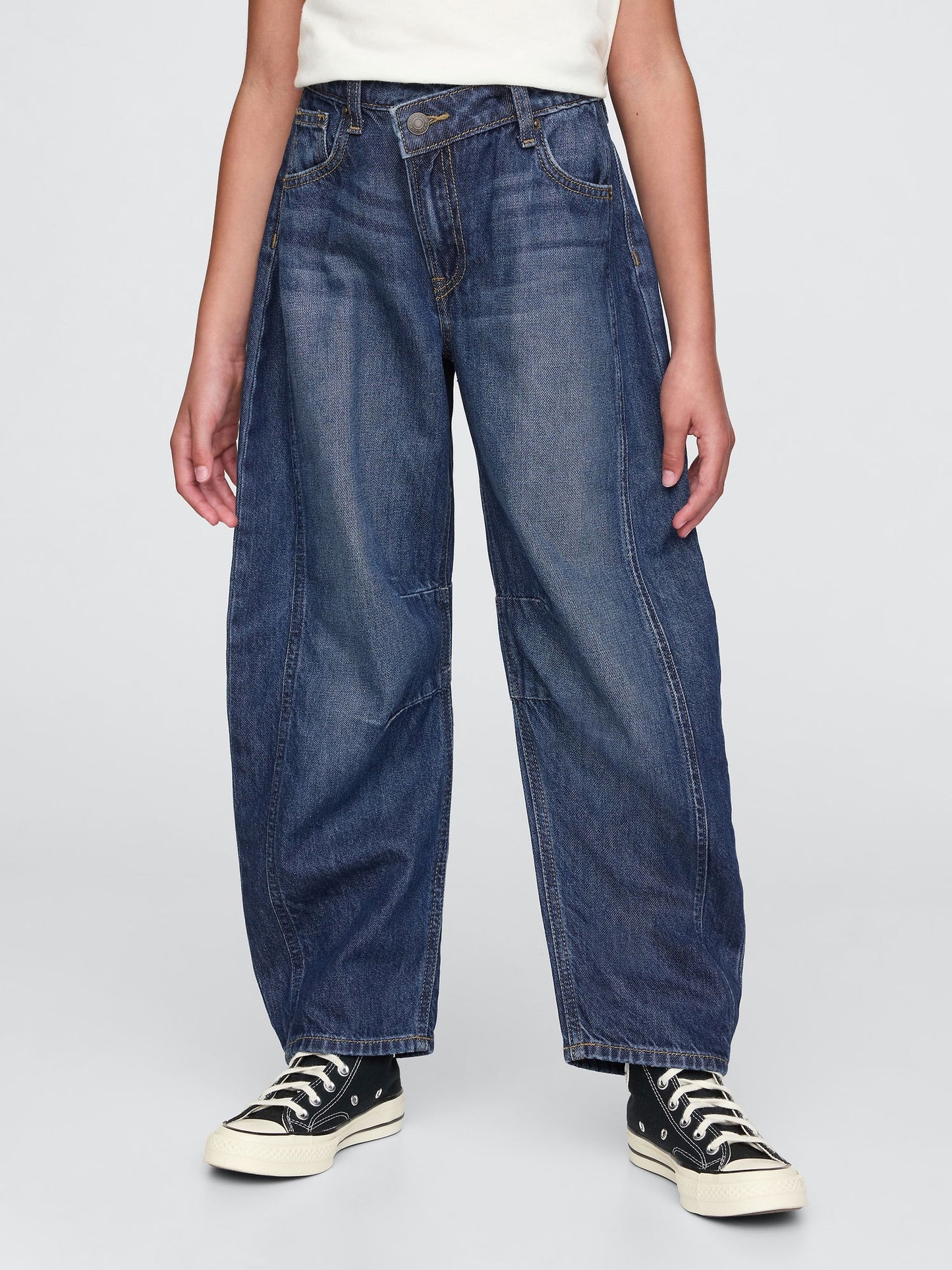 Koyu Mavi Horseshoe Jean Pantolon