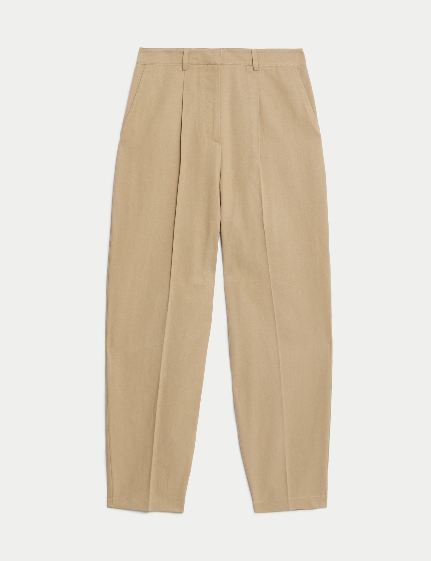 Regular Fit Yüksek Bel Chino Pantolon