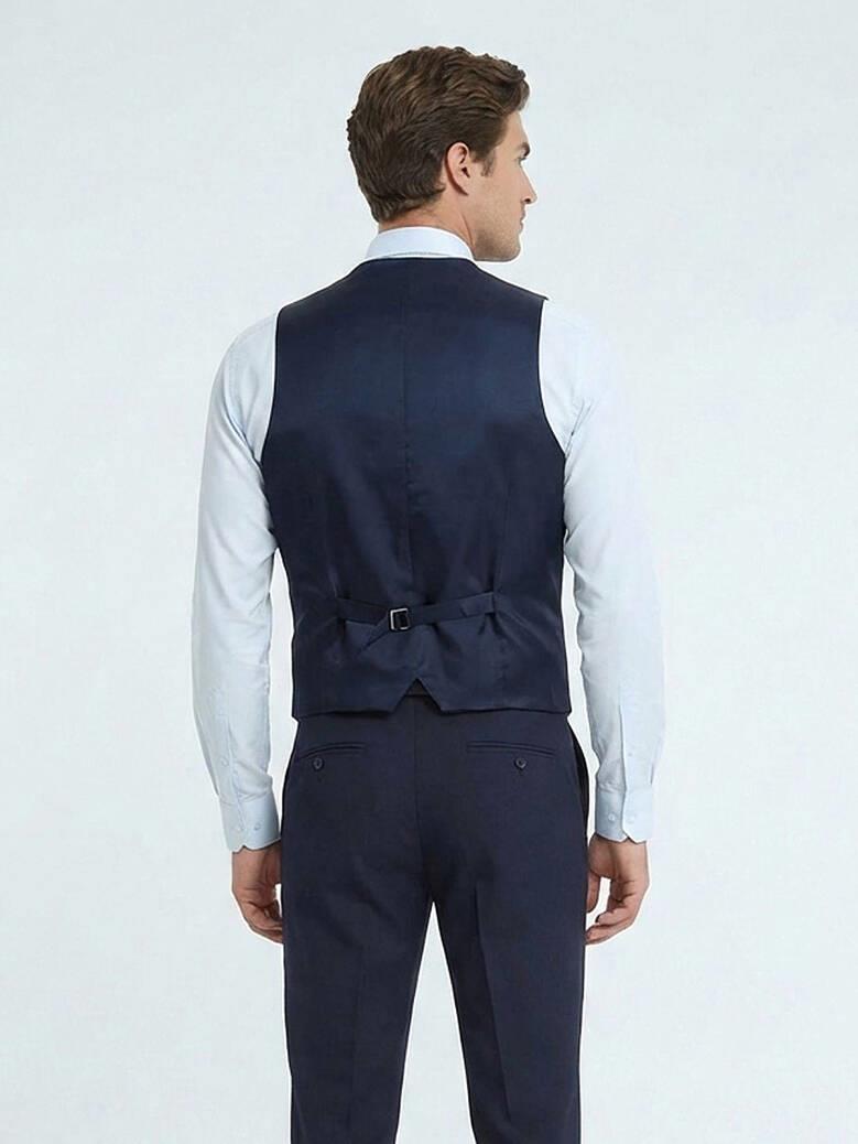 Saks Slim Fit Kelebek Yaka Klasik Yelek